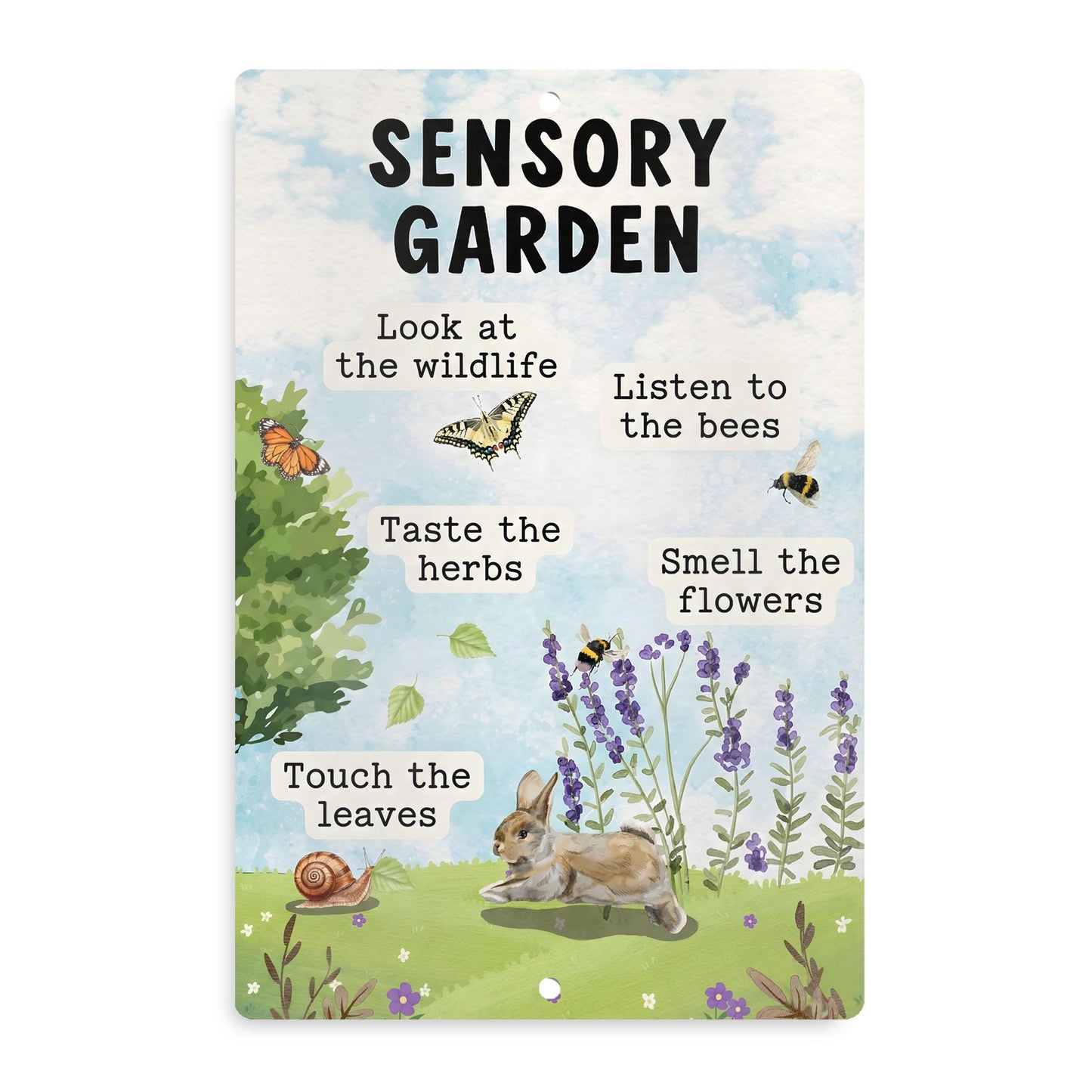 Sensory Garden Metal Sign