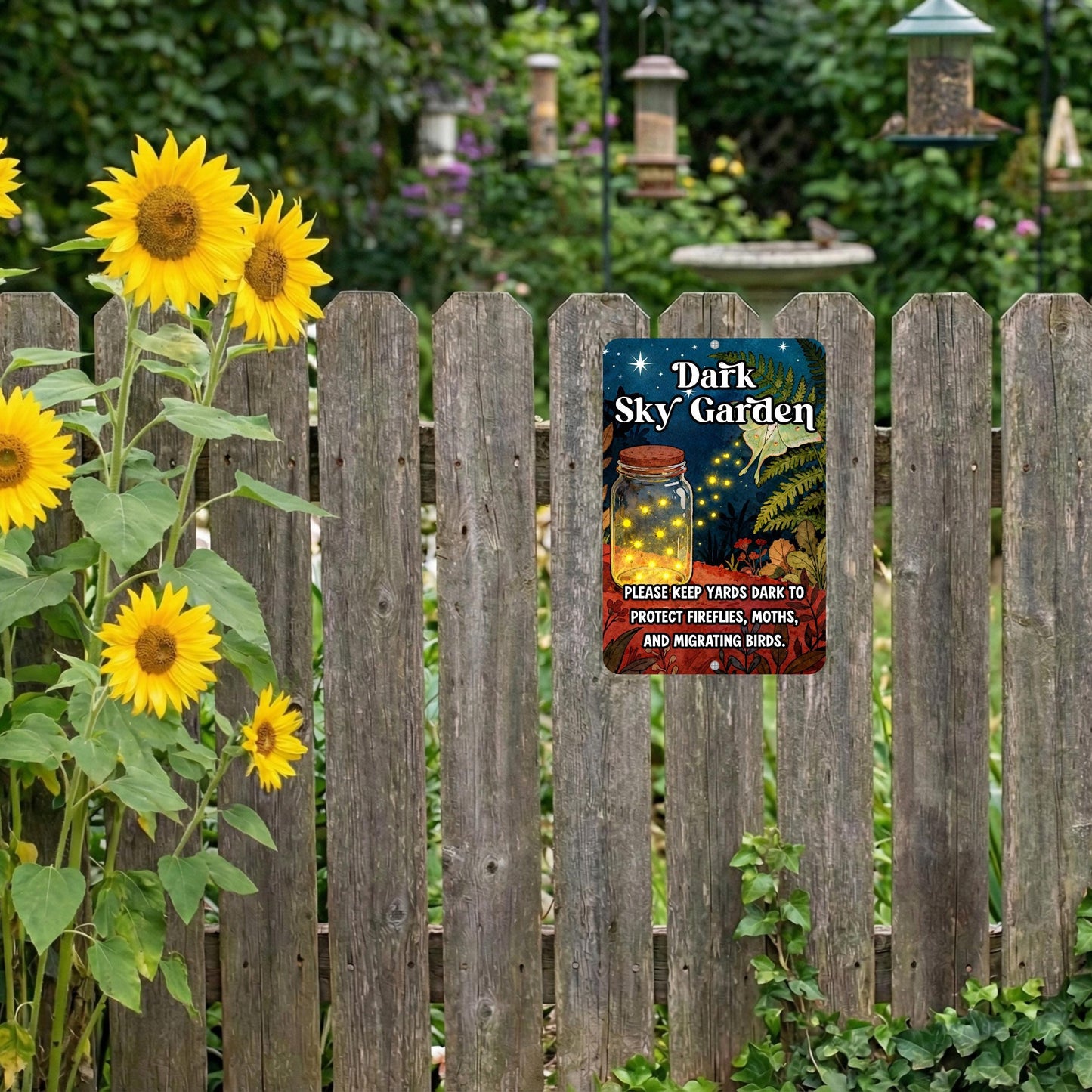 Dark Sky Garden Sign