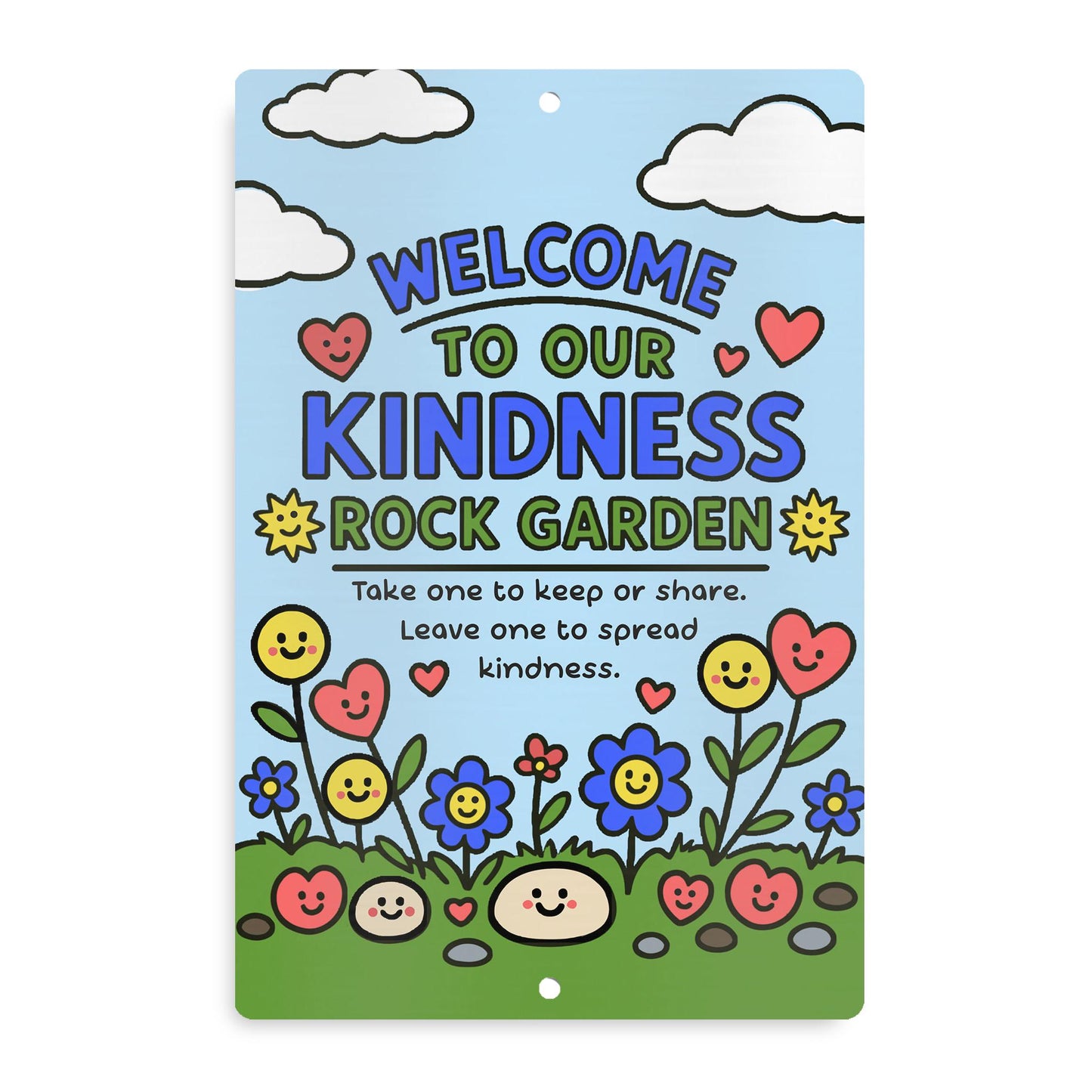 Kindness Rocks Garden Sign