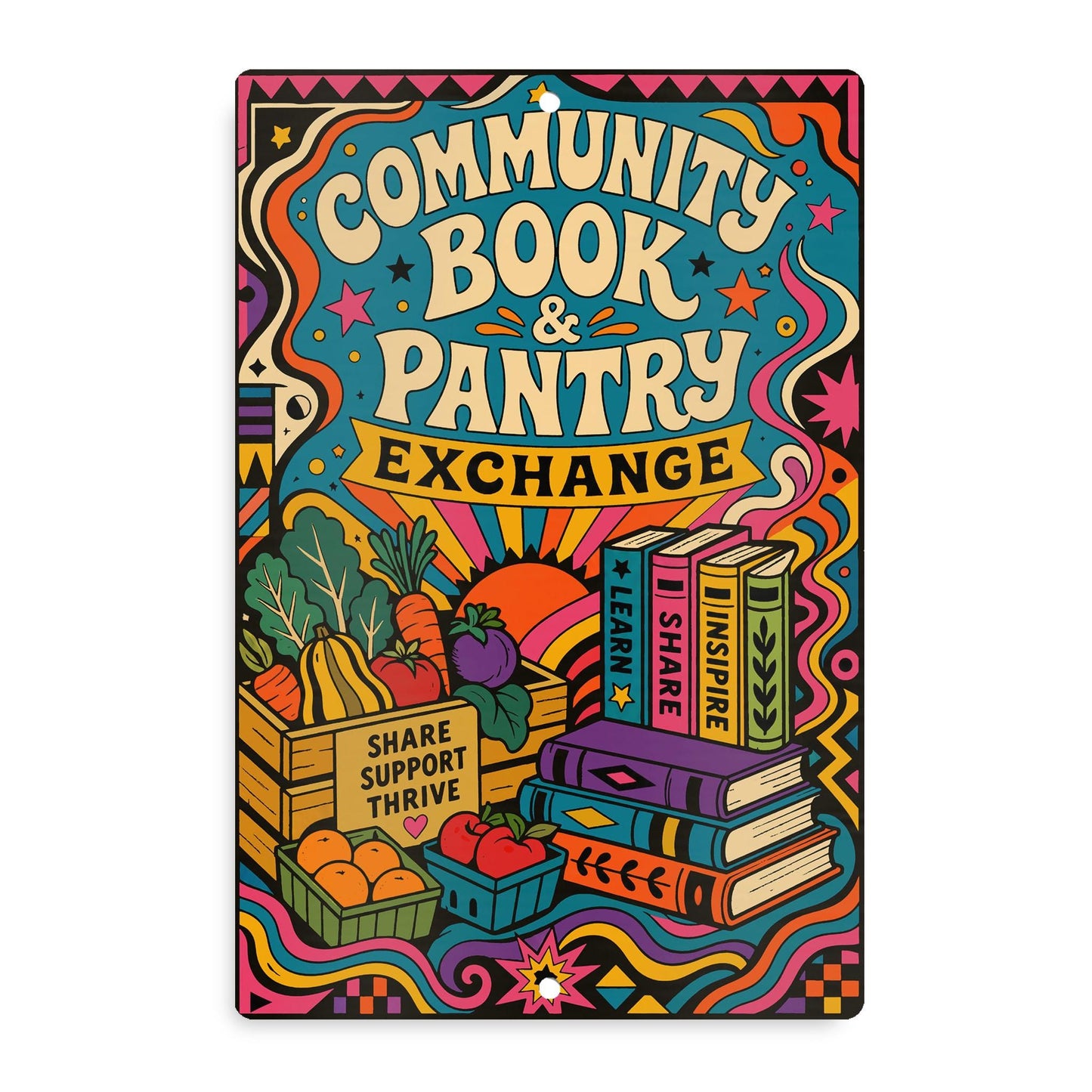 Community Book & Pantry Sign