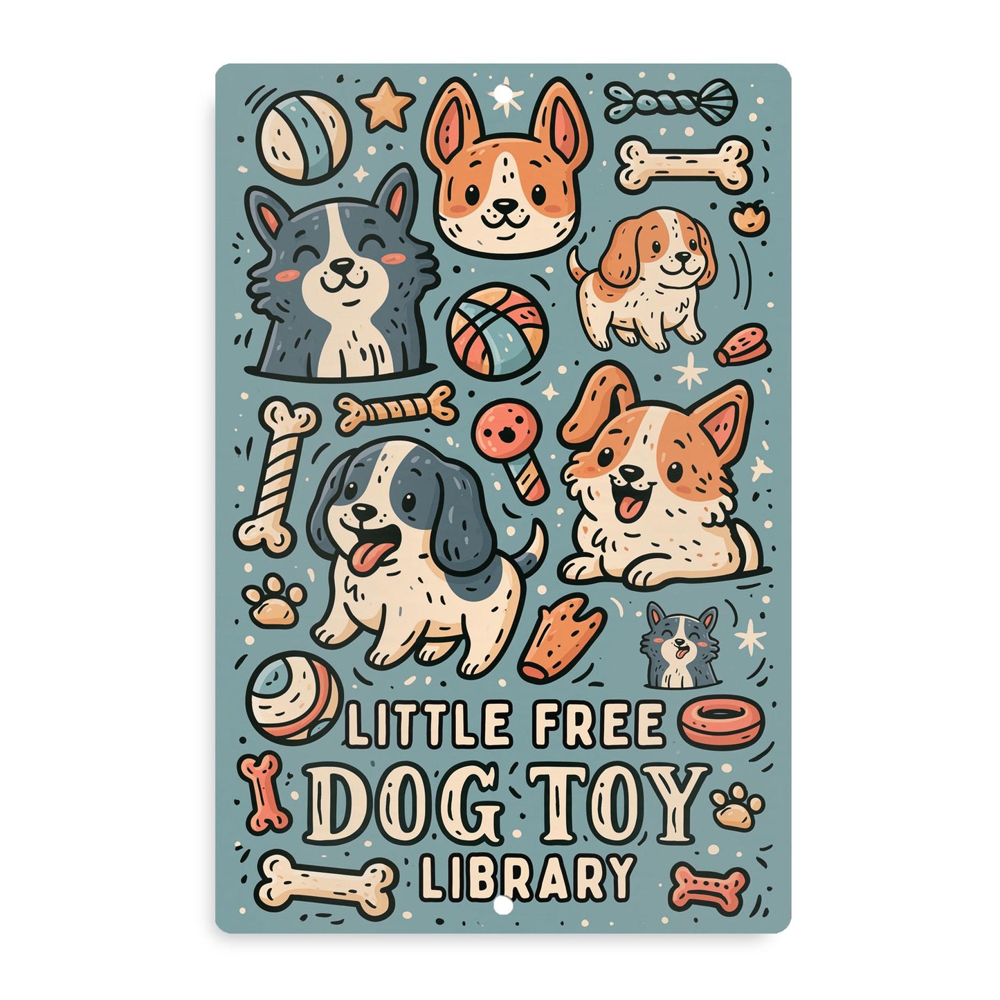 Little Free Dog Toys Sign