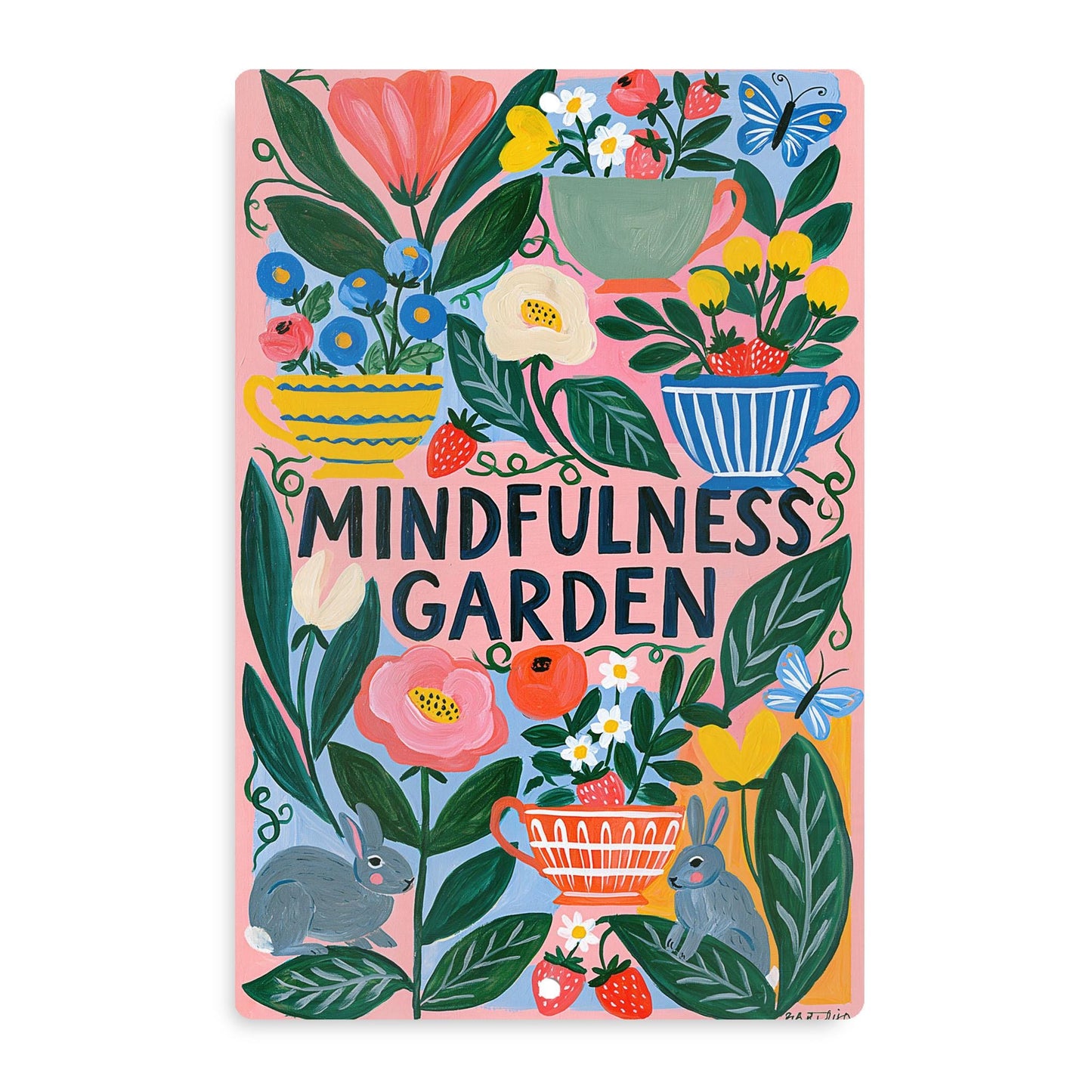 Mindfulness Garden Metal Sign