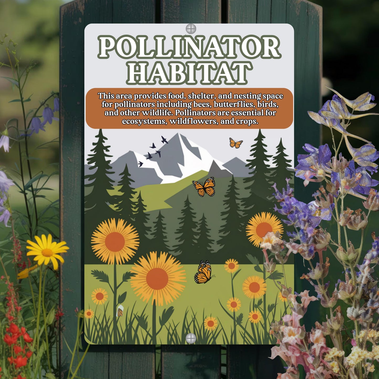 Native Plant Pollinator Habitat Sign