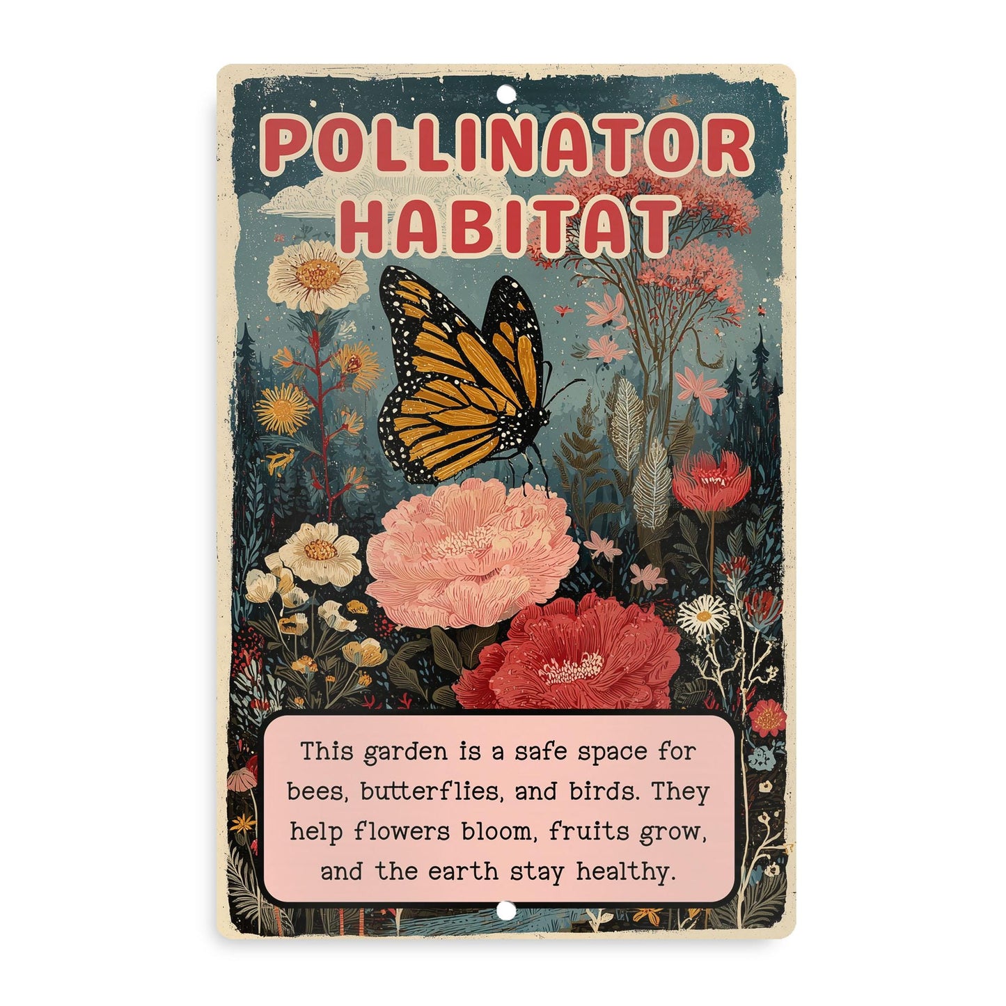 Native Plant Pollinator Habitat Sign