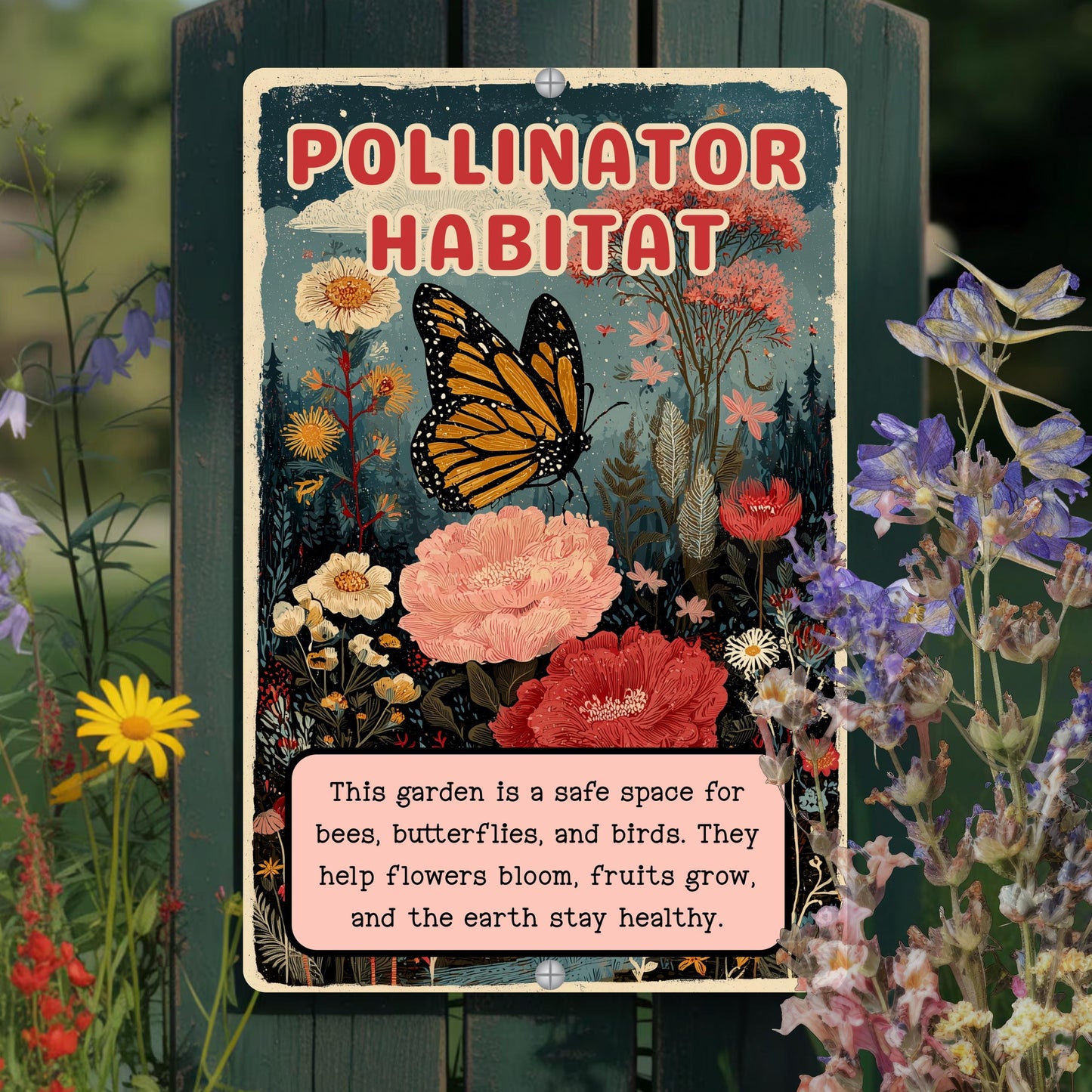 Native Plant Pollinator Habitat Sign