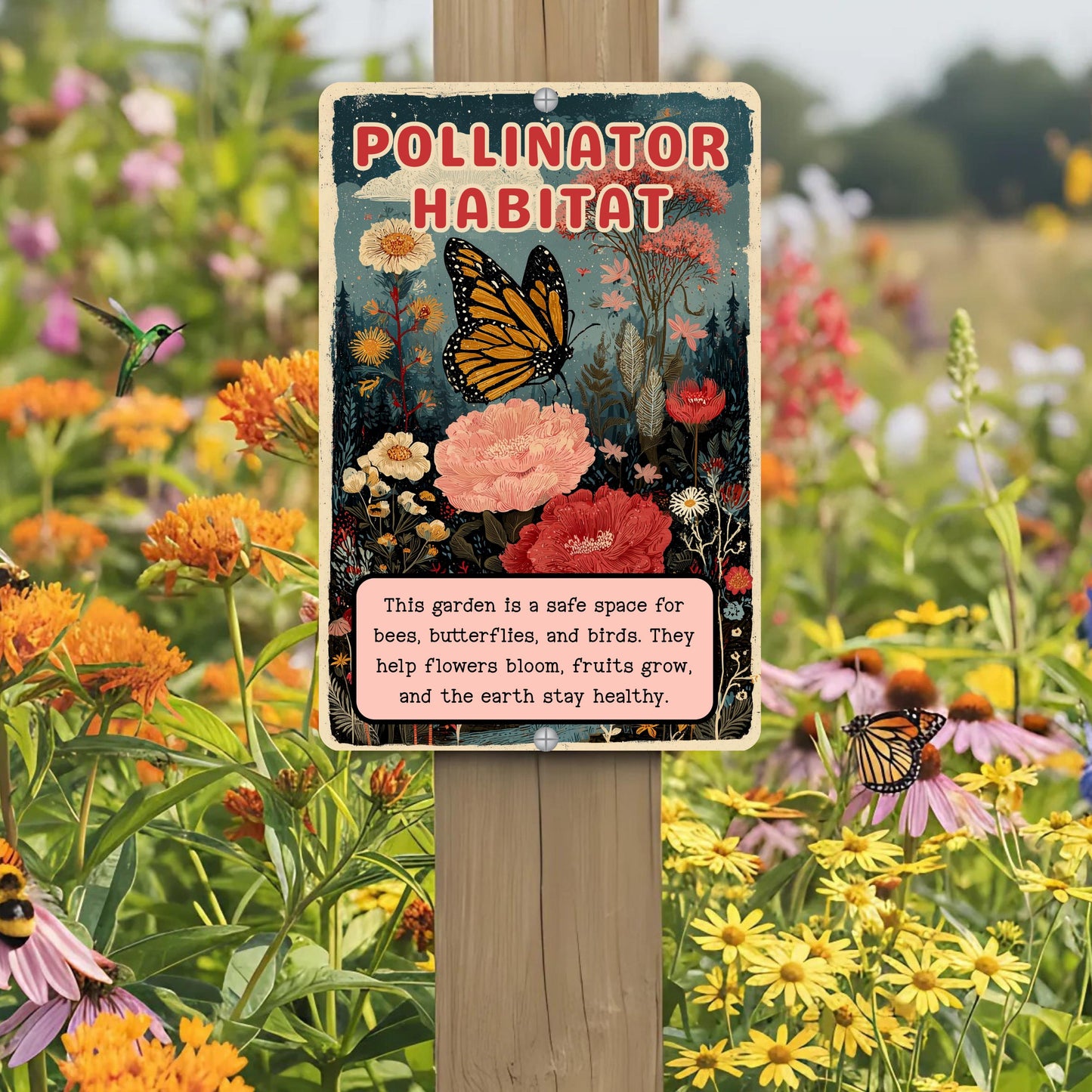 Native Plant Pollinator Habitat Sign