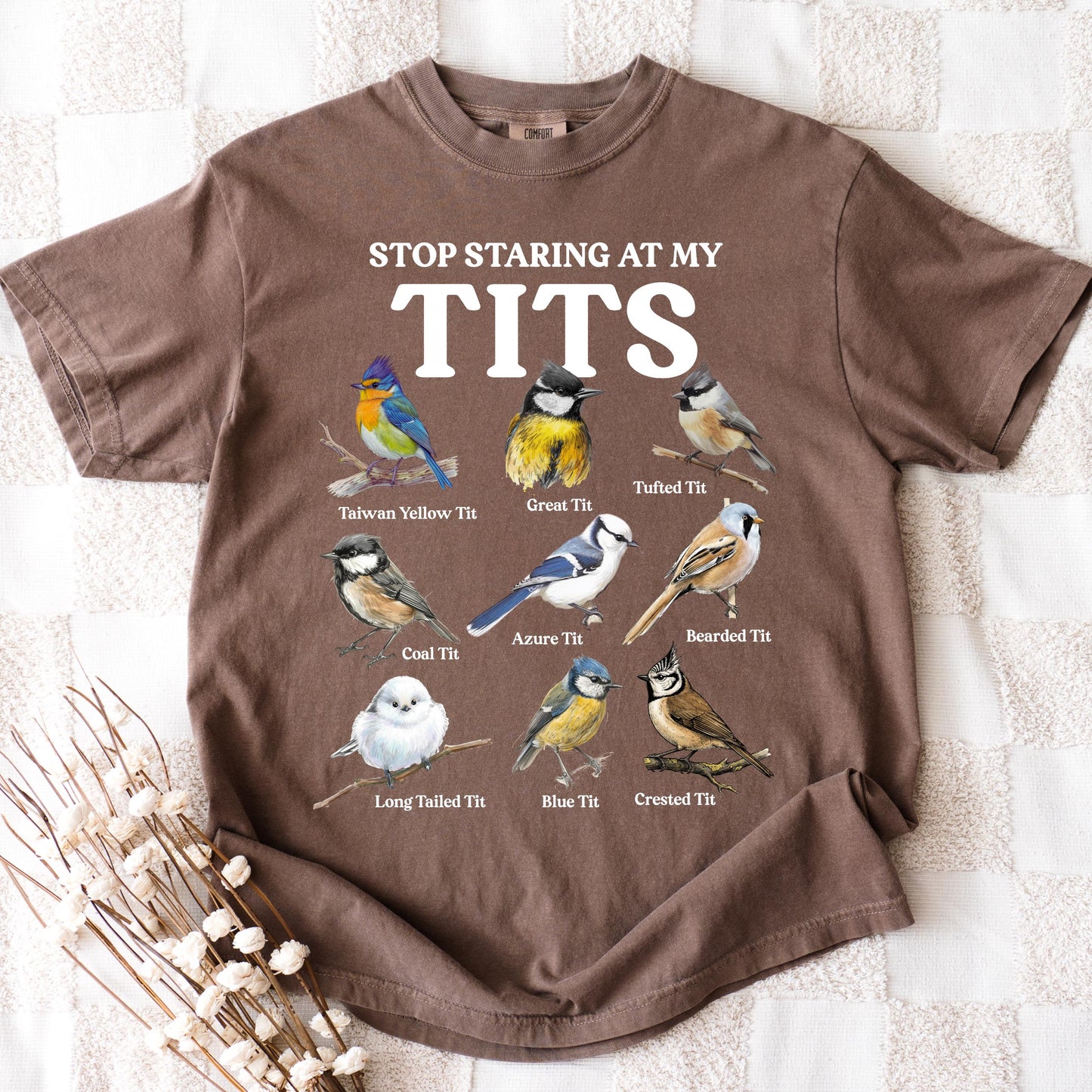 Y2K Tufted Titmouse Shirt, Birding TShirt, Vintage 90s Graphics Tee, Gift for Bird Lovers