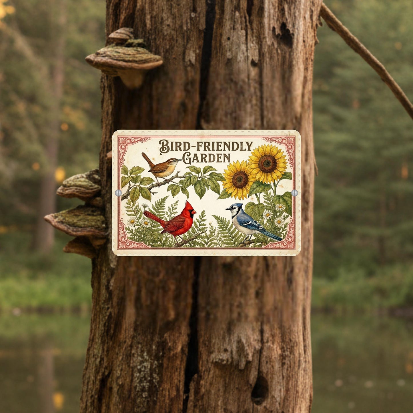 Bird Friendly Garden Habitat Sign