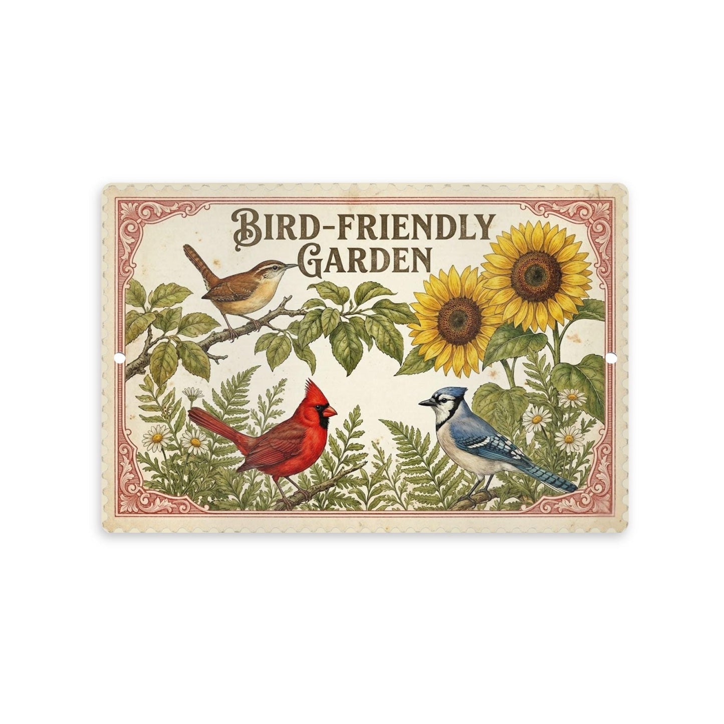 Bird Friendly Garden Habitat Sign