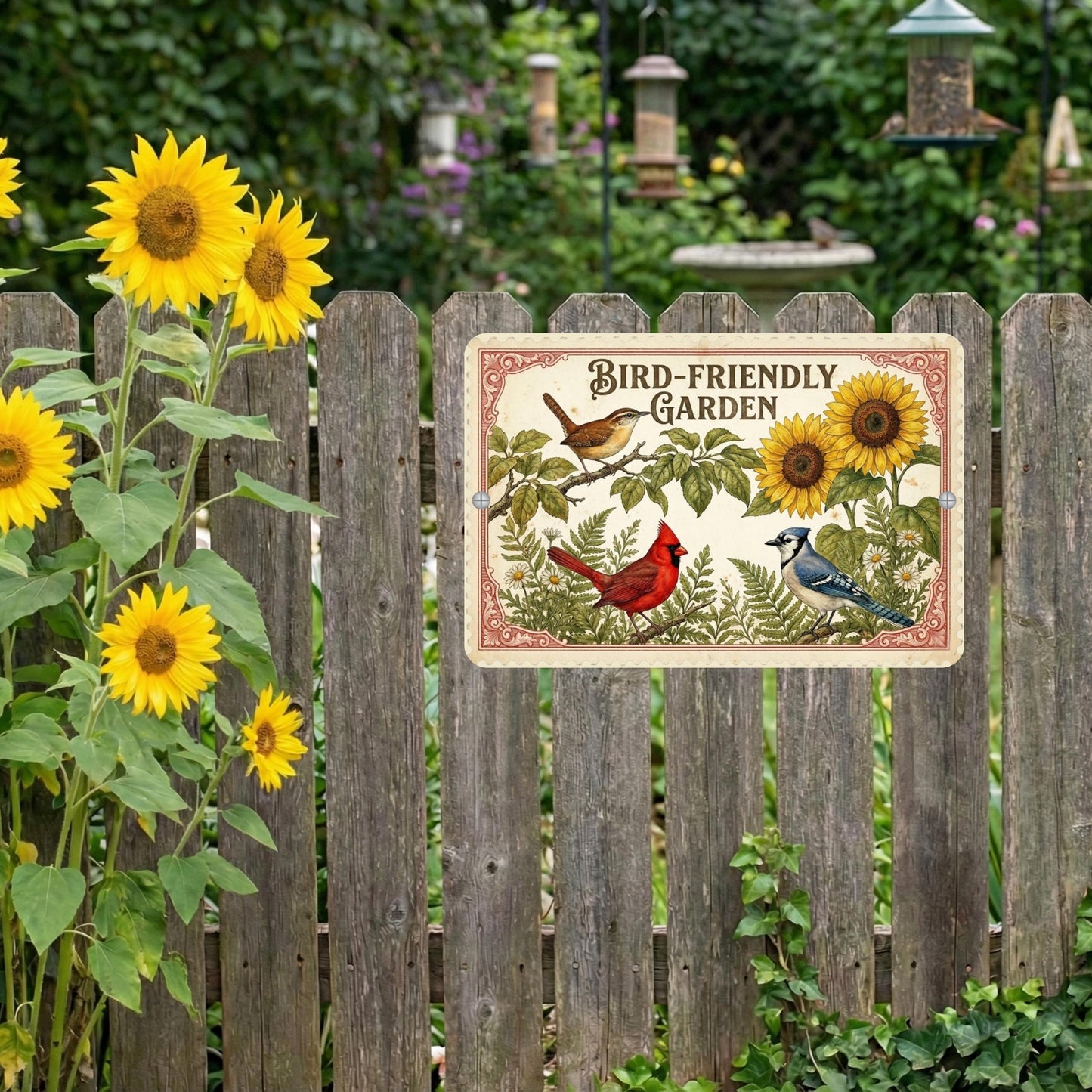 Bird Friendly Garden Habitat Sign