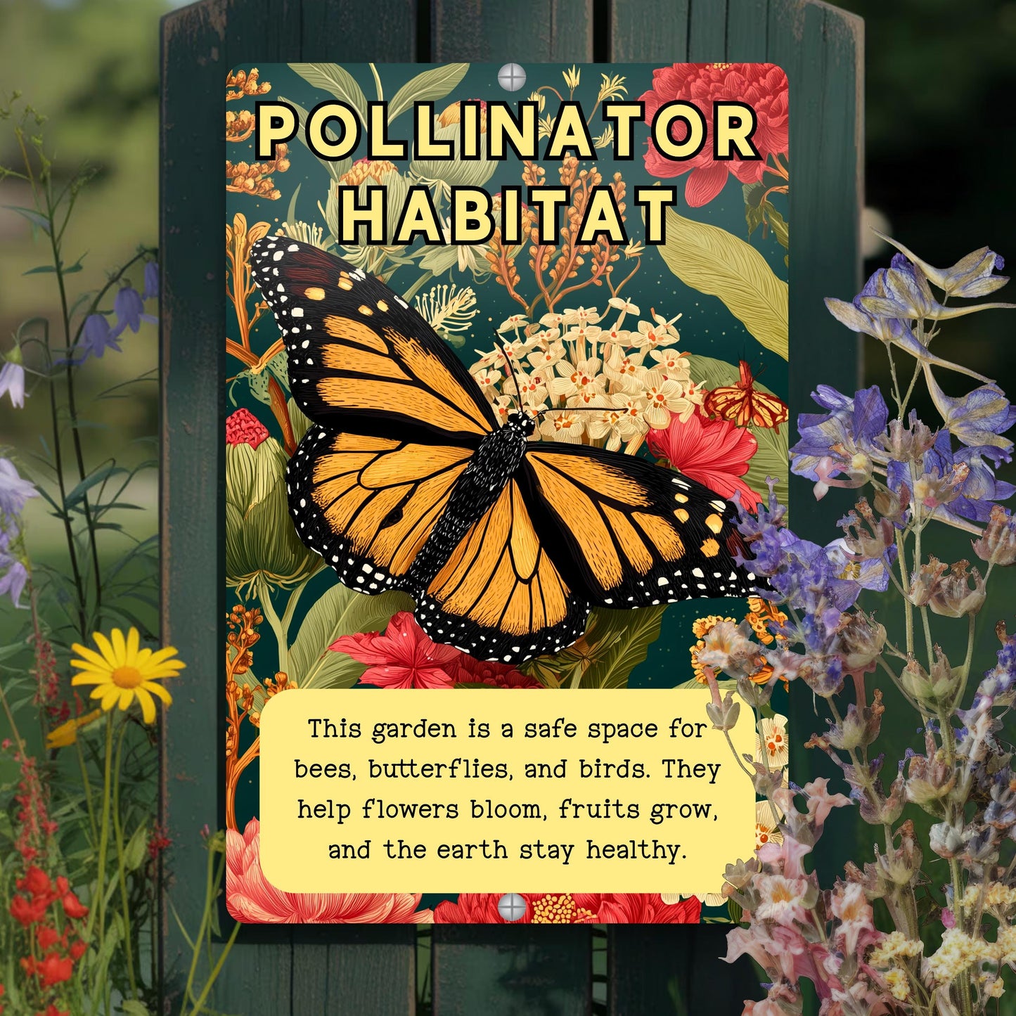 Native Plant Pollinator Habitat Sign