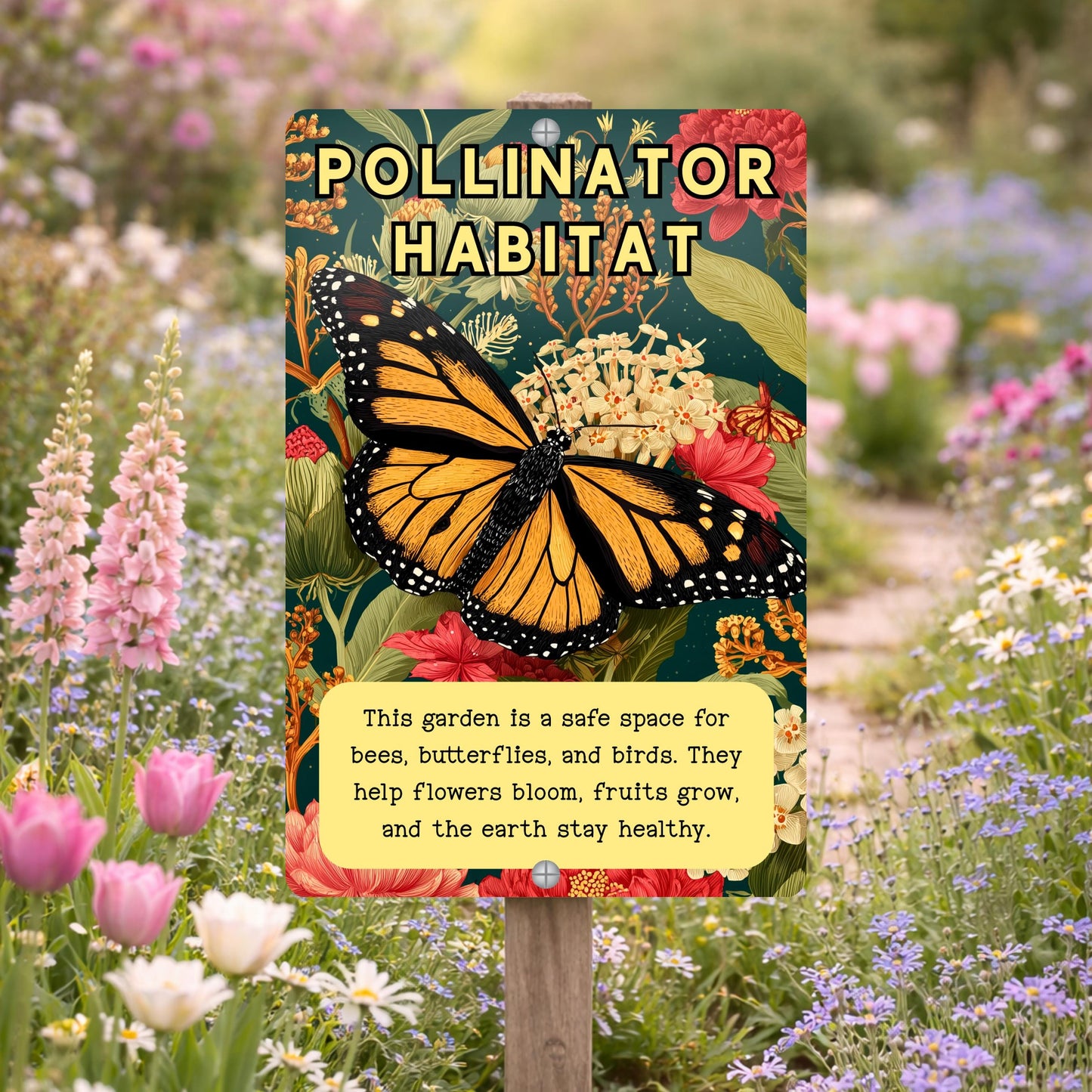 Native Plant Pollinator Habitat Sign