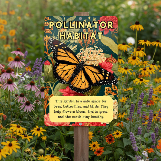 Native Plant Pollinator Habitat Sign