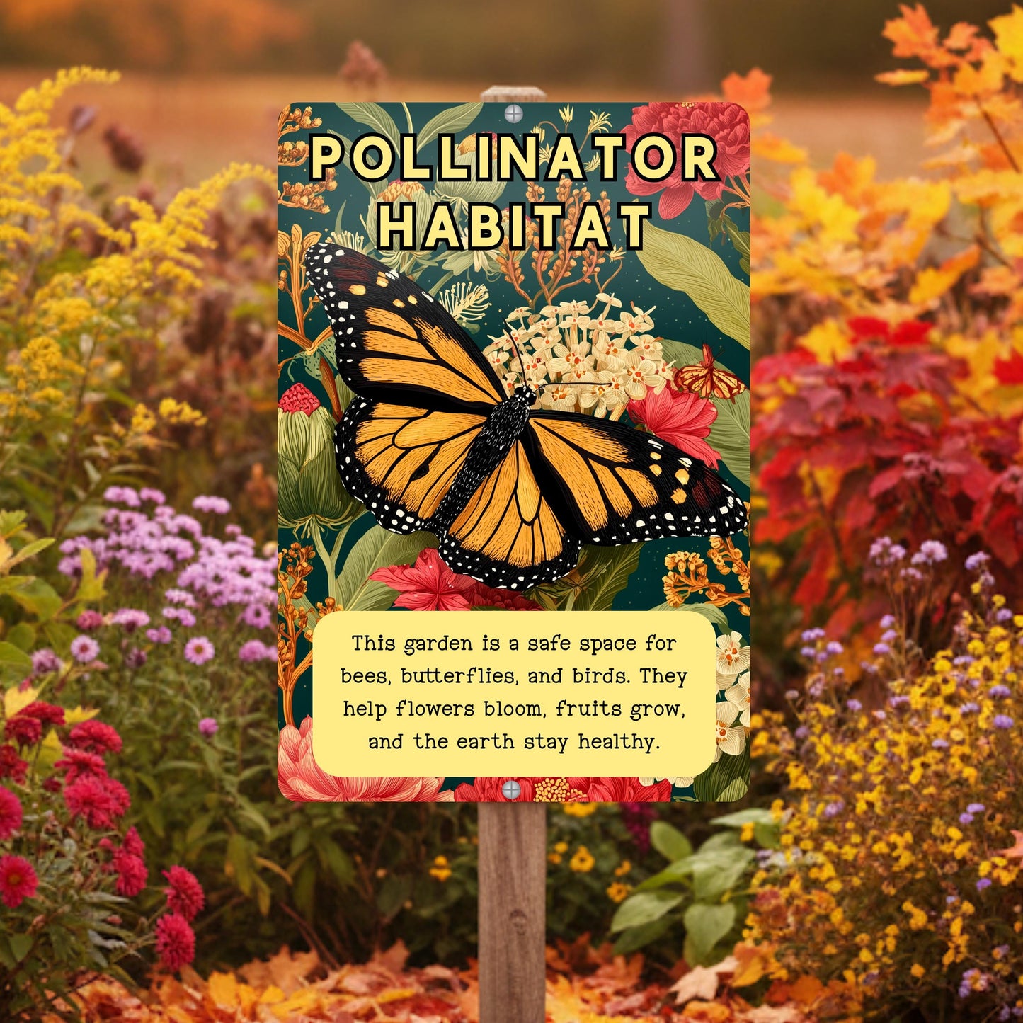 Native Plant Pollinator Habitat Sign