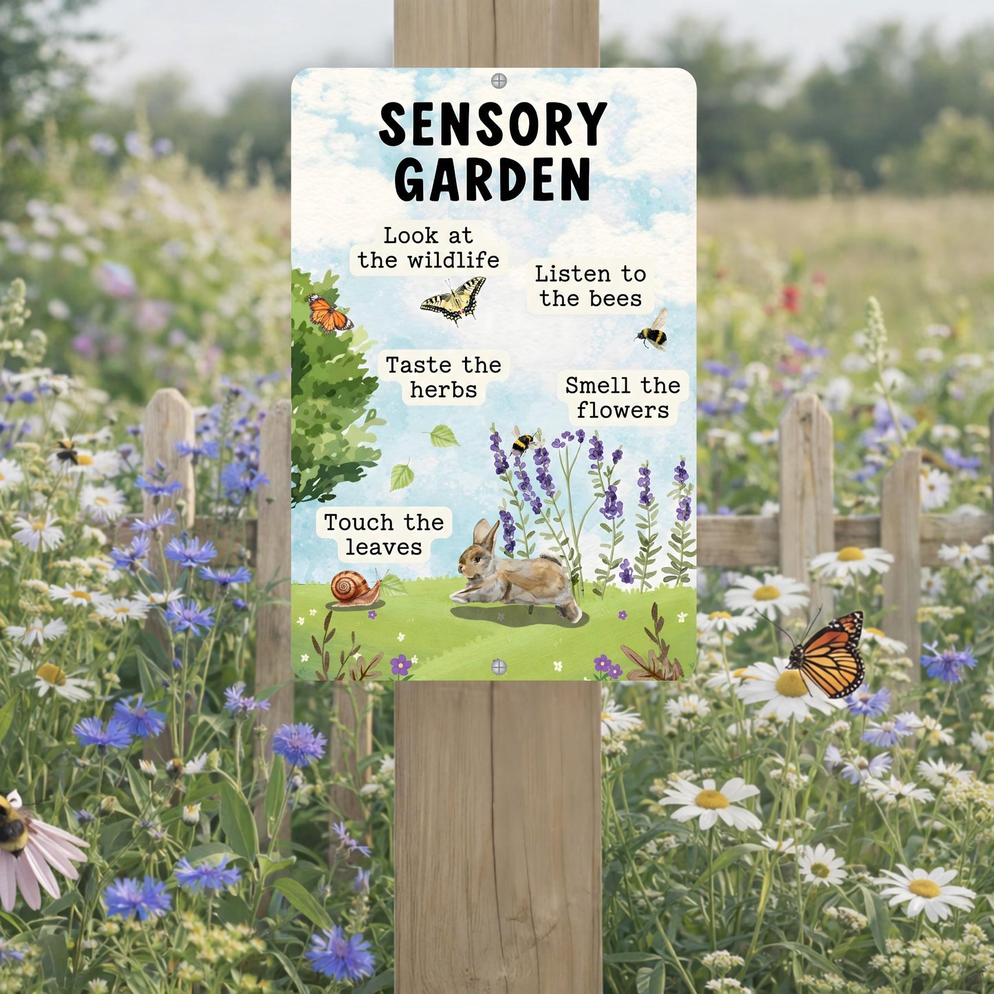 Sensory Garden Metal Sign