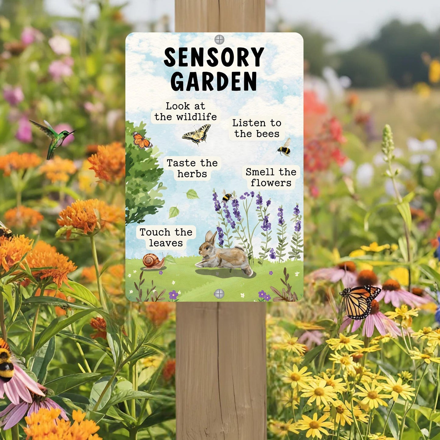 Sensory Garden Metal Sign