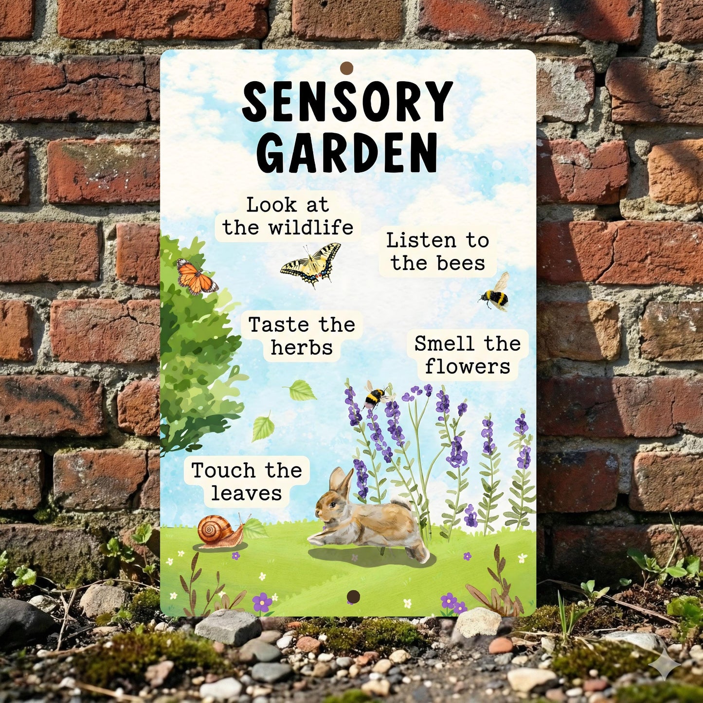 Sensory Garden Metal Sign