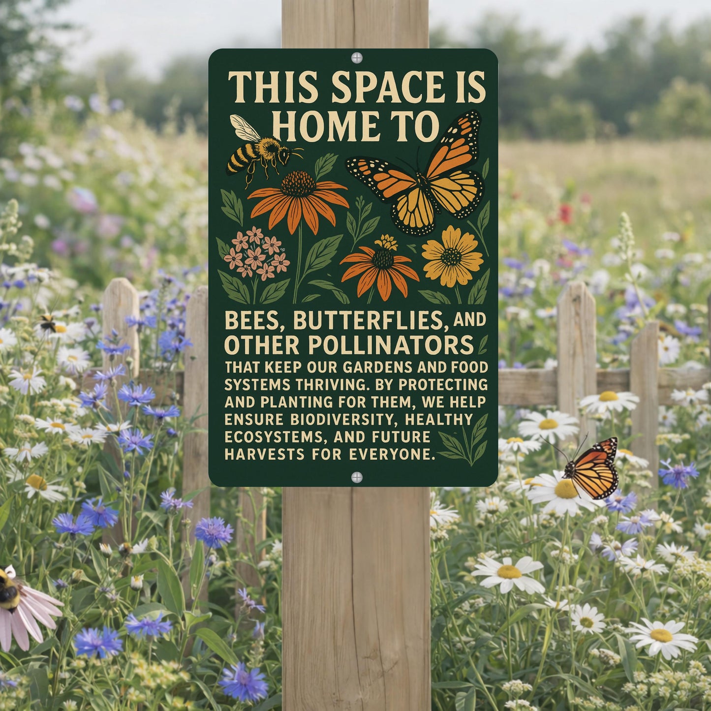 Native Plant Pollinator Habitat Sign