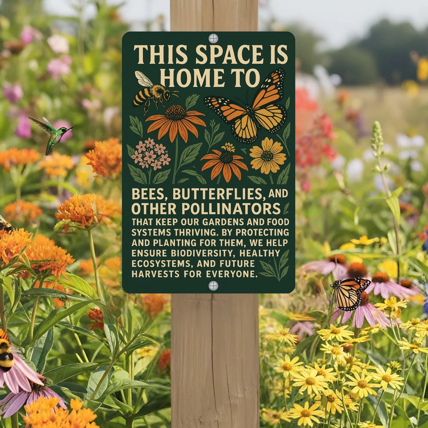 Native Plant Pollinator Habitat Sign