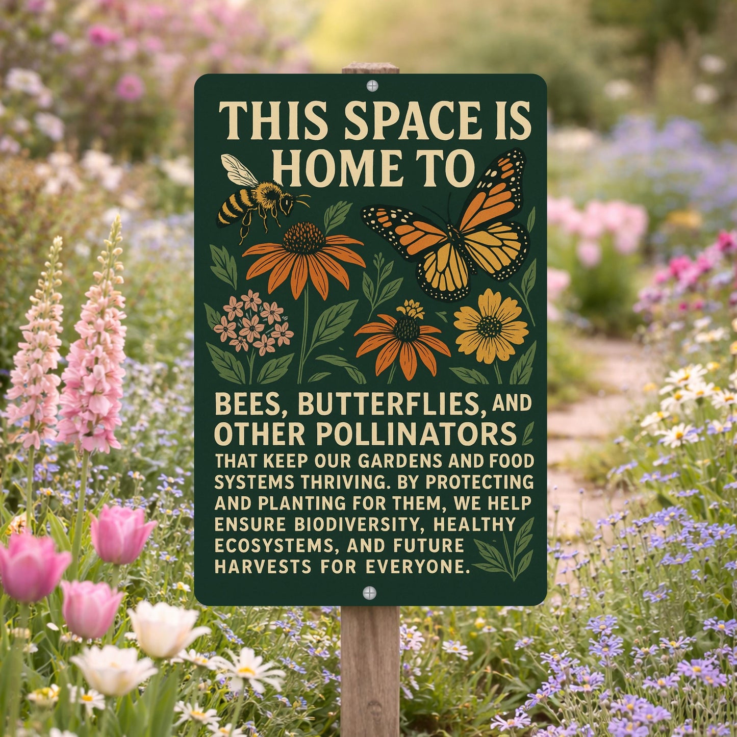 Native Plant Pollinator Habitat Sign