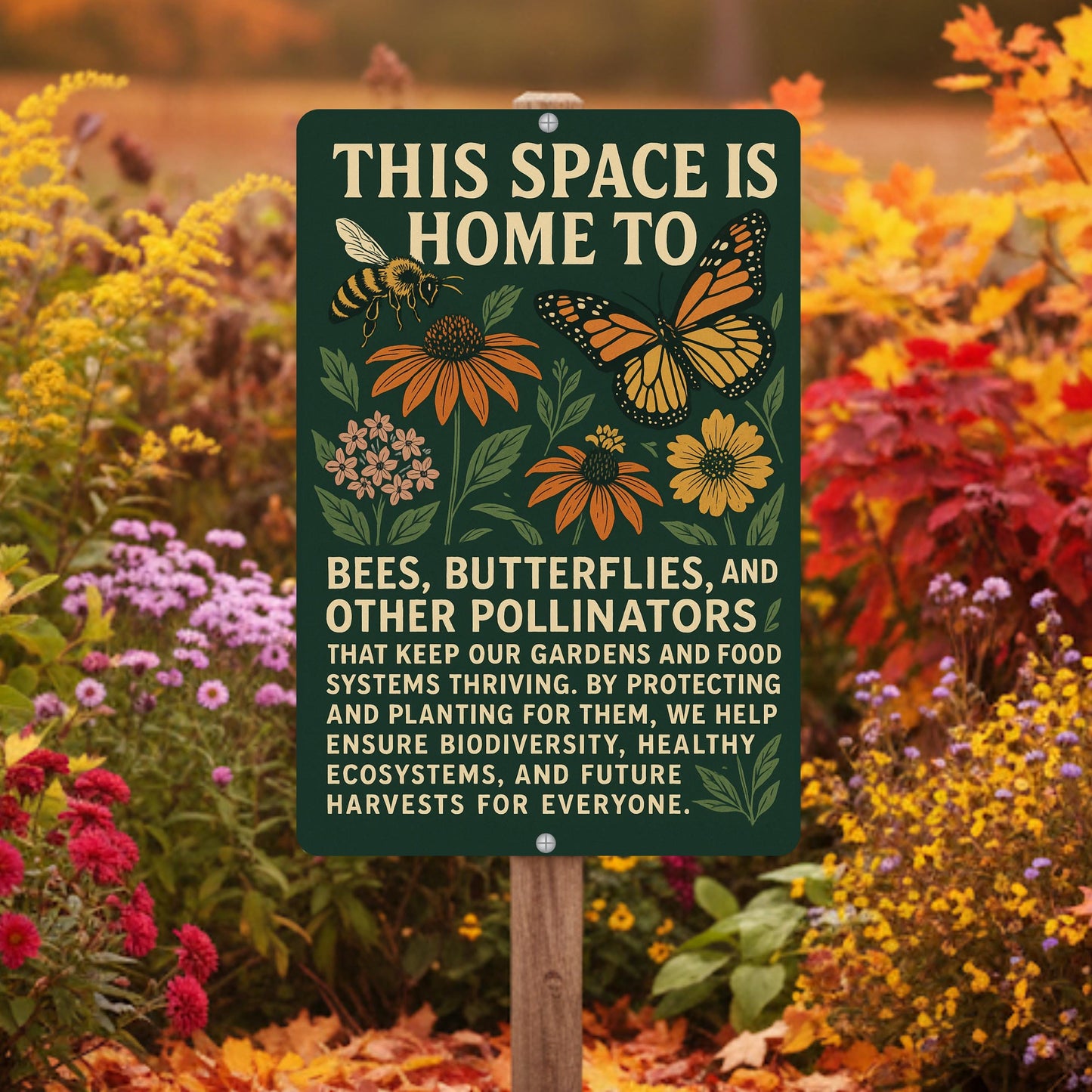 Native Plant Pollinator Habitat Sign