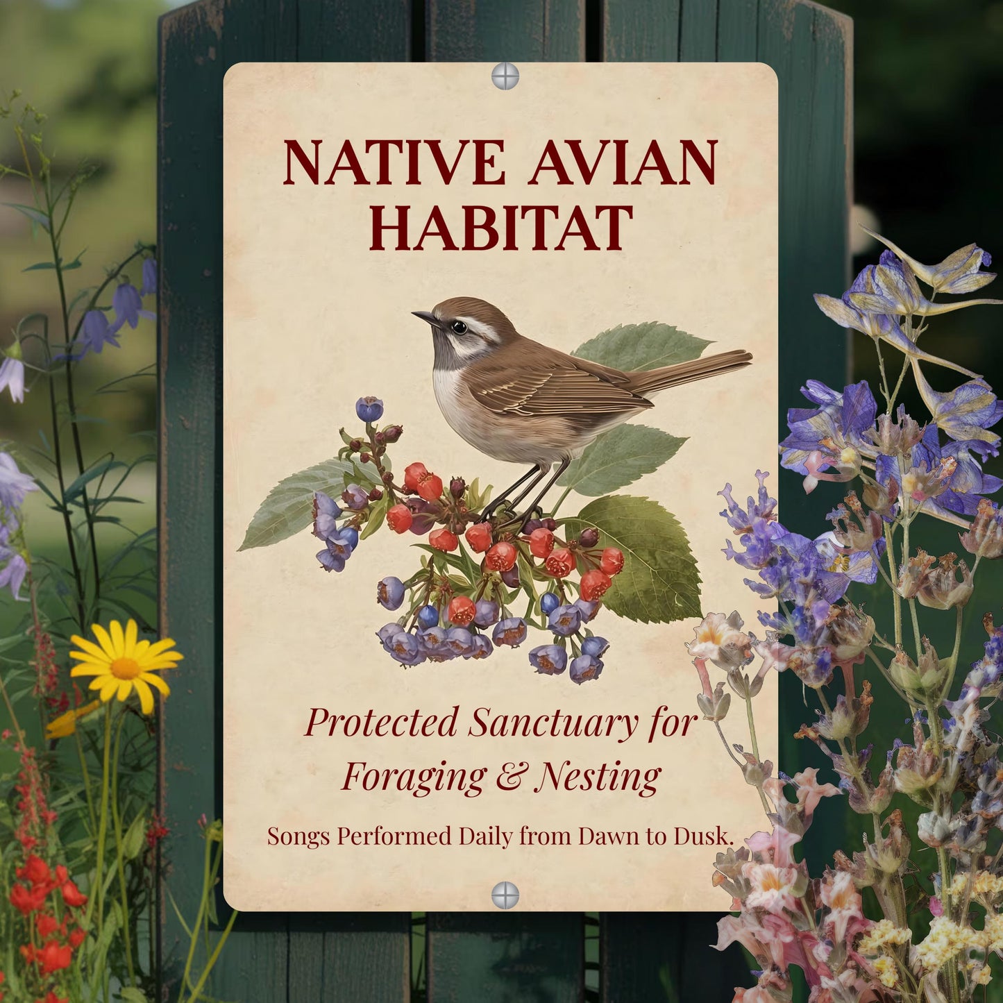 Native Avian Habitat Sign