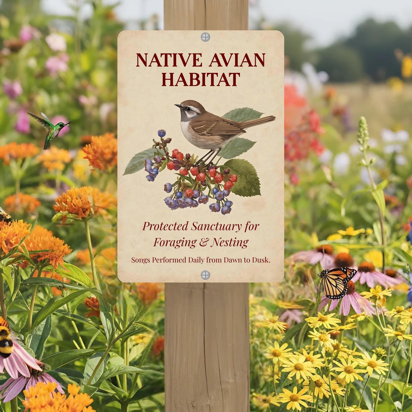 Native Avian Habitat Sign