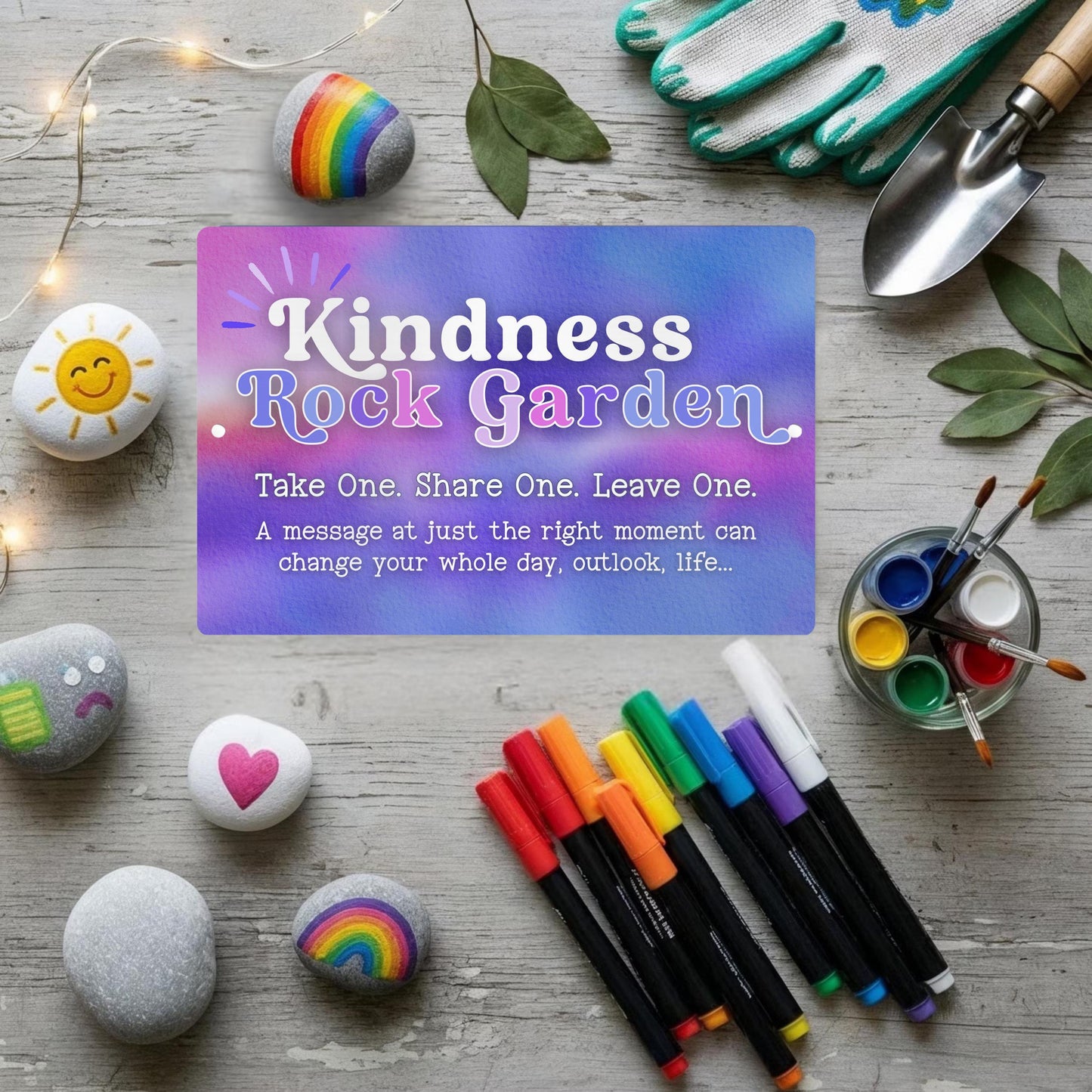 Kindness Rock Garden Sign