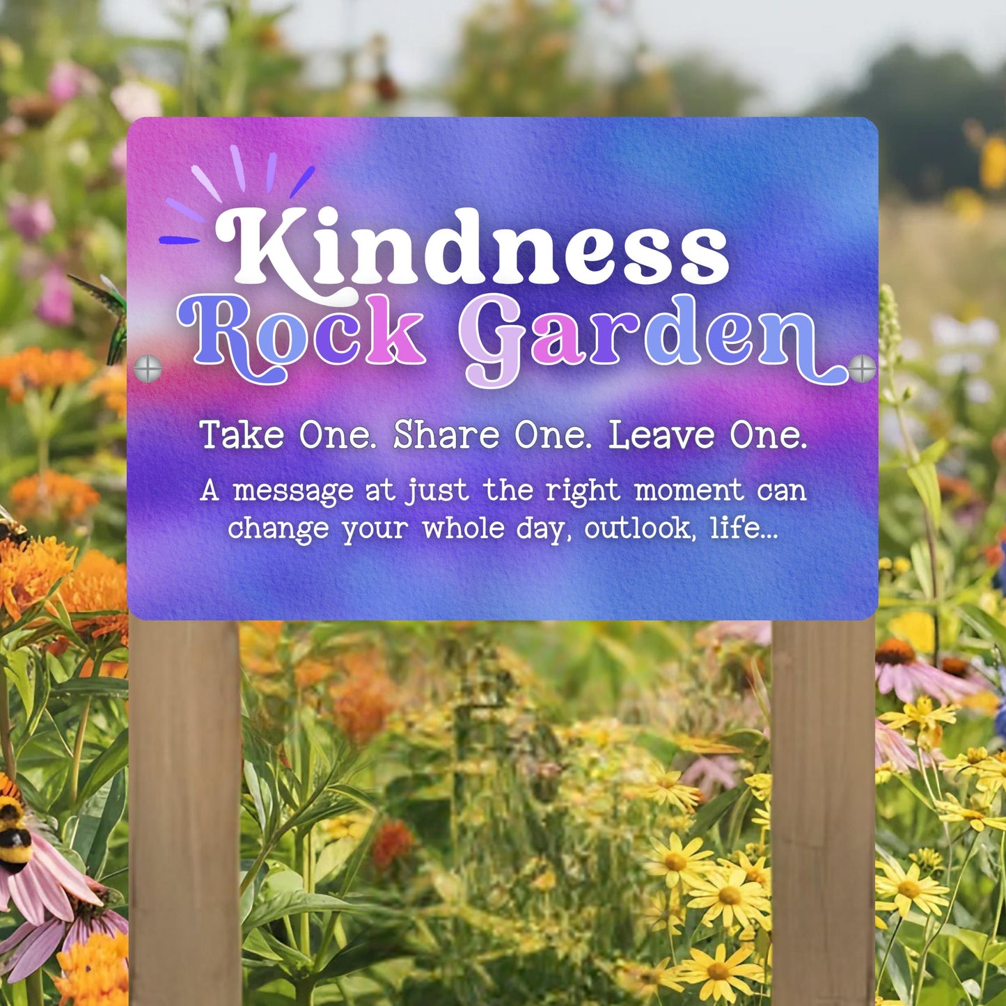 Kindness Rock Garden Sign