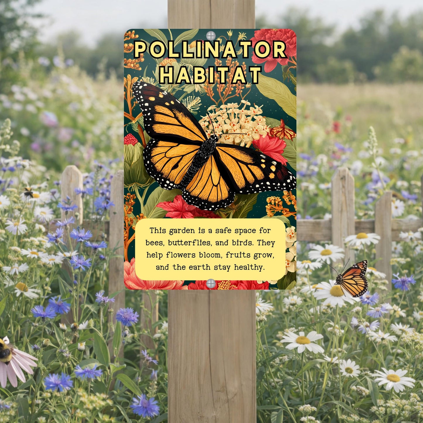Native Plant Pollinator Habitat Sign