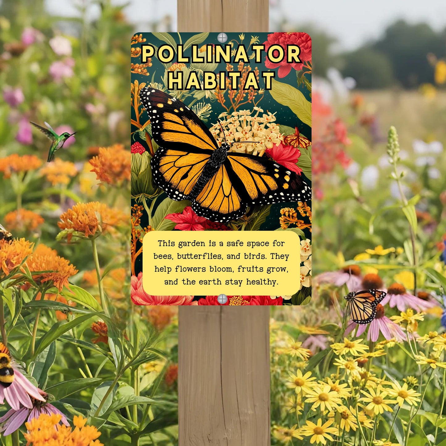 Native Plant Pollinator Habitat Sign
