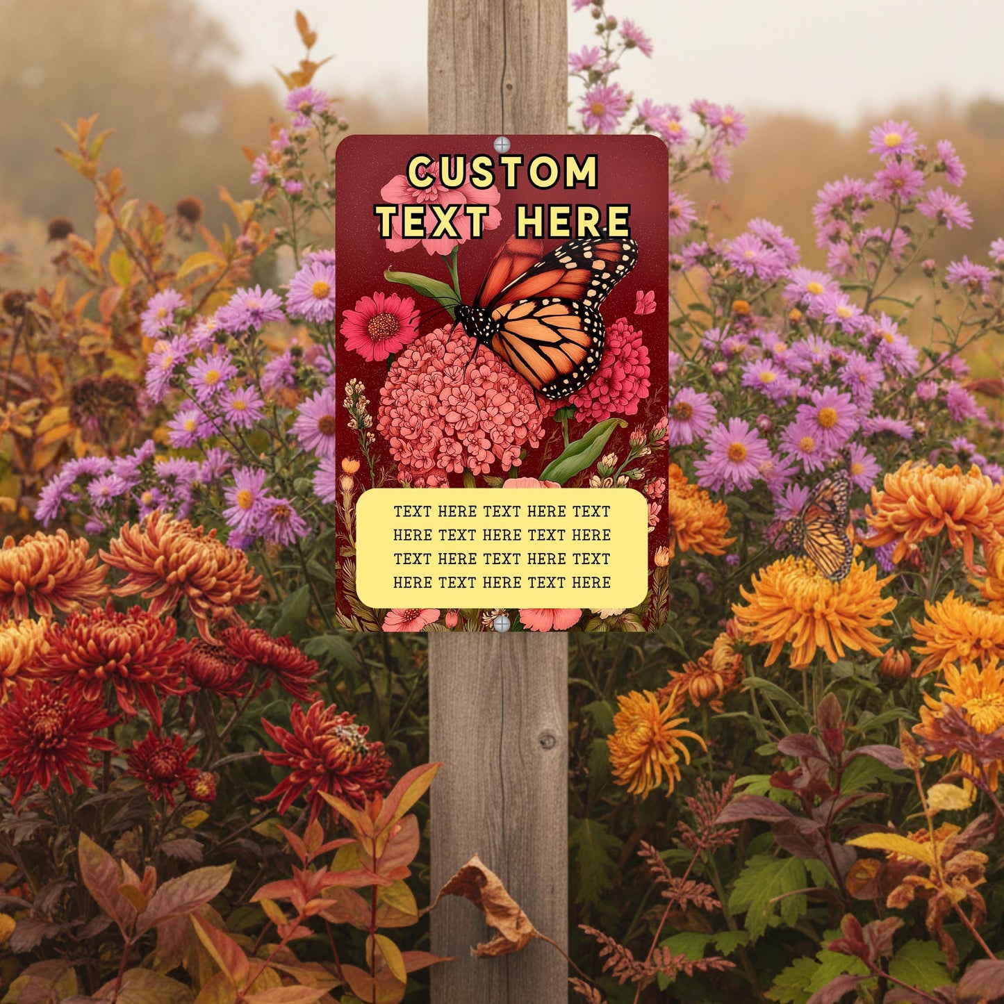 CUSTOM Pollinator Habitat Sign, Multiple Sizes, Outdoor Rated Aluminum Sign, Gift for Gardener