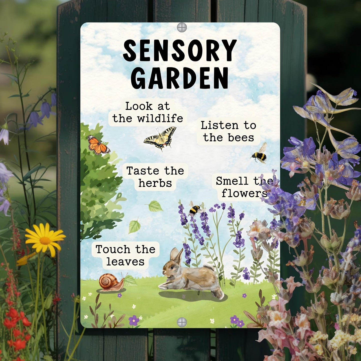 Sensory Garden Metal Sign