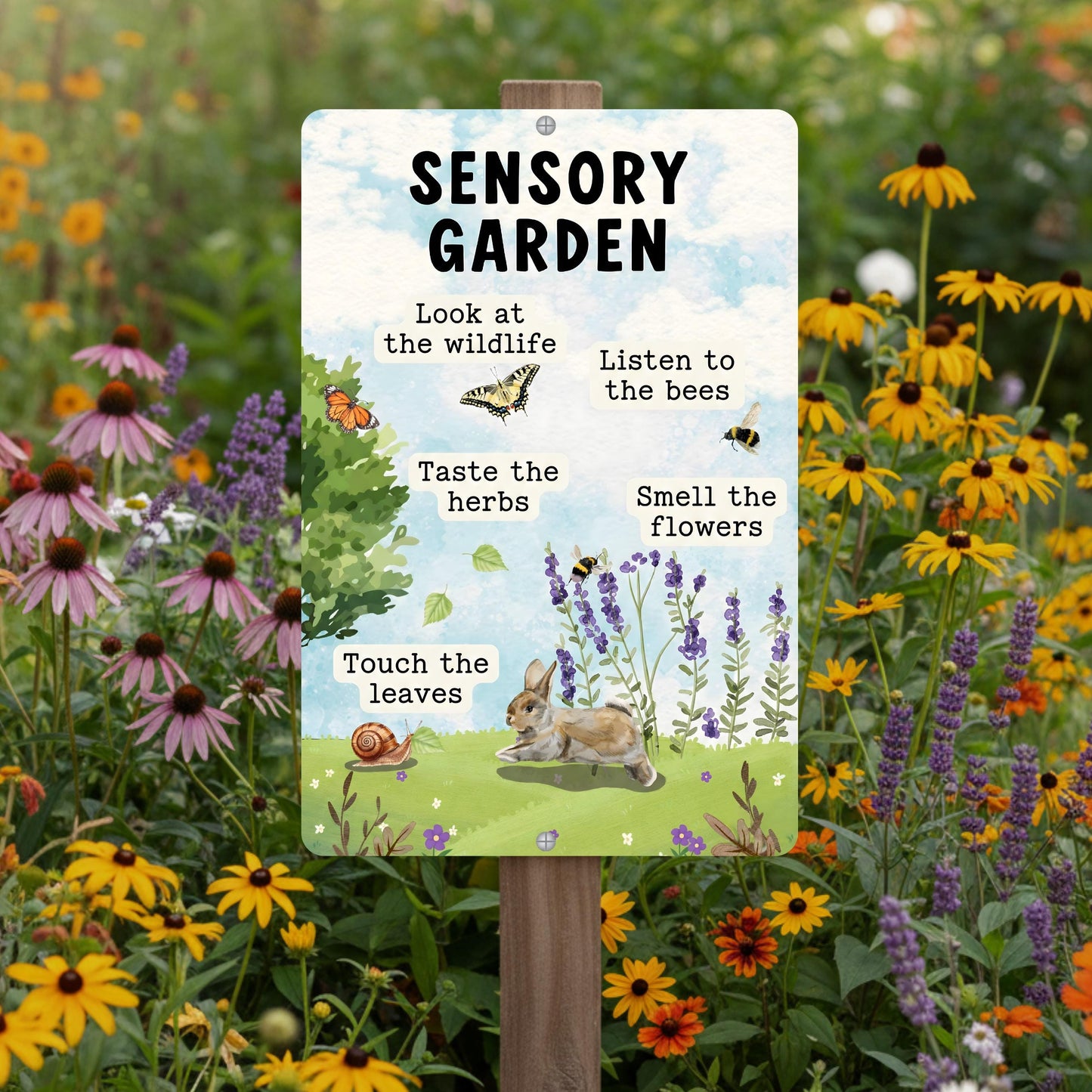 Sensory Garden Metal Sign