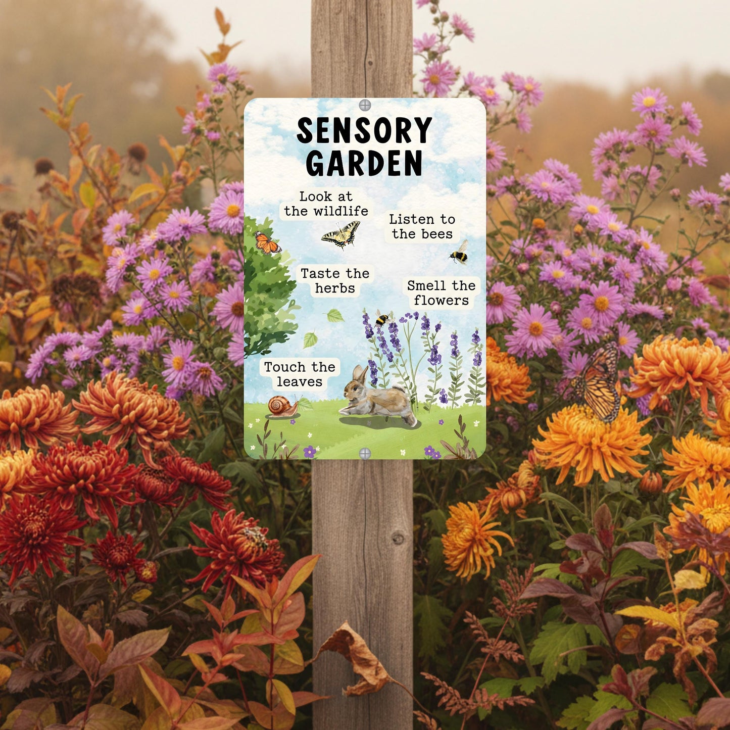Sensory Garden Metal Sign