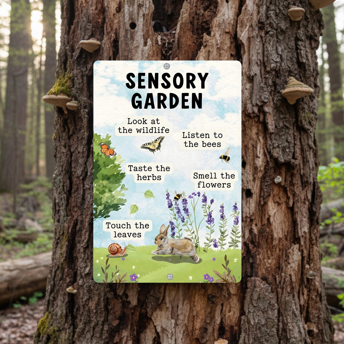 Sensory Garden Metal Sign