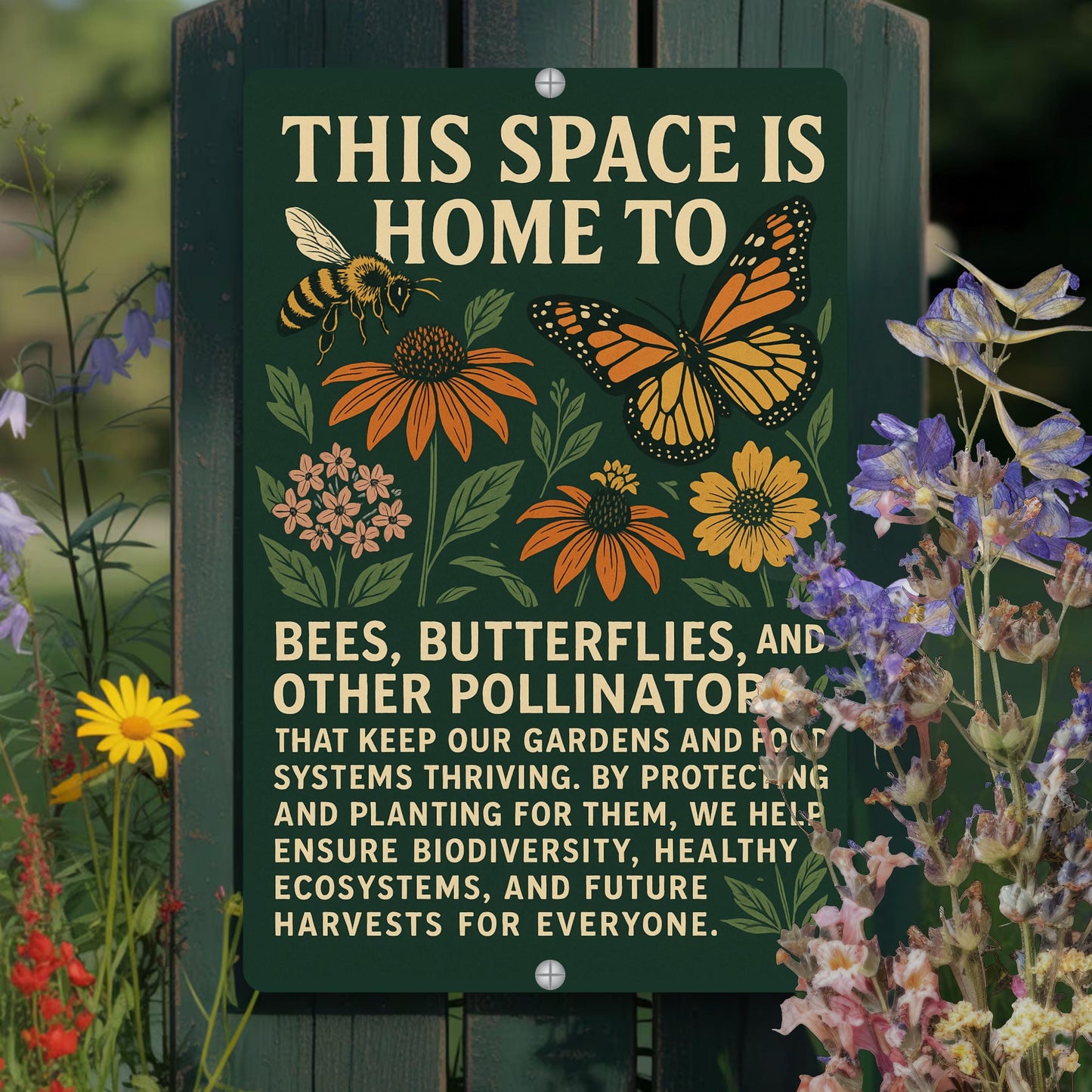 Native Plant Pollinator Habitat Sign