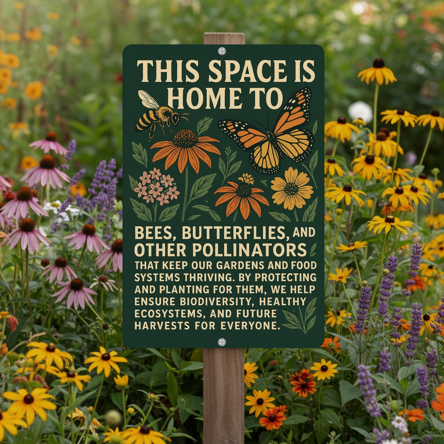 Native Plant Pollinator Habitat Sign