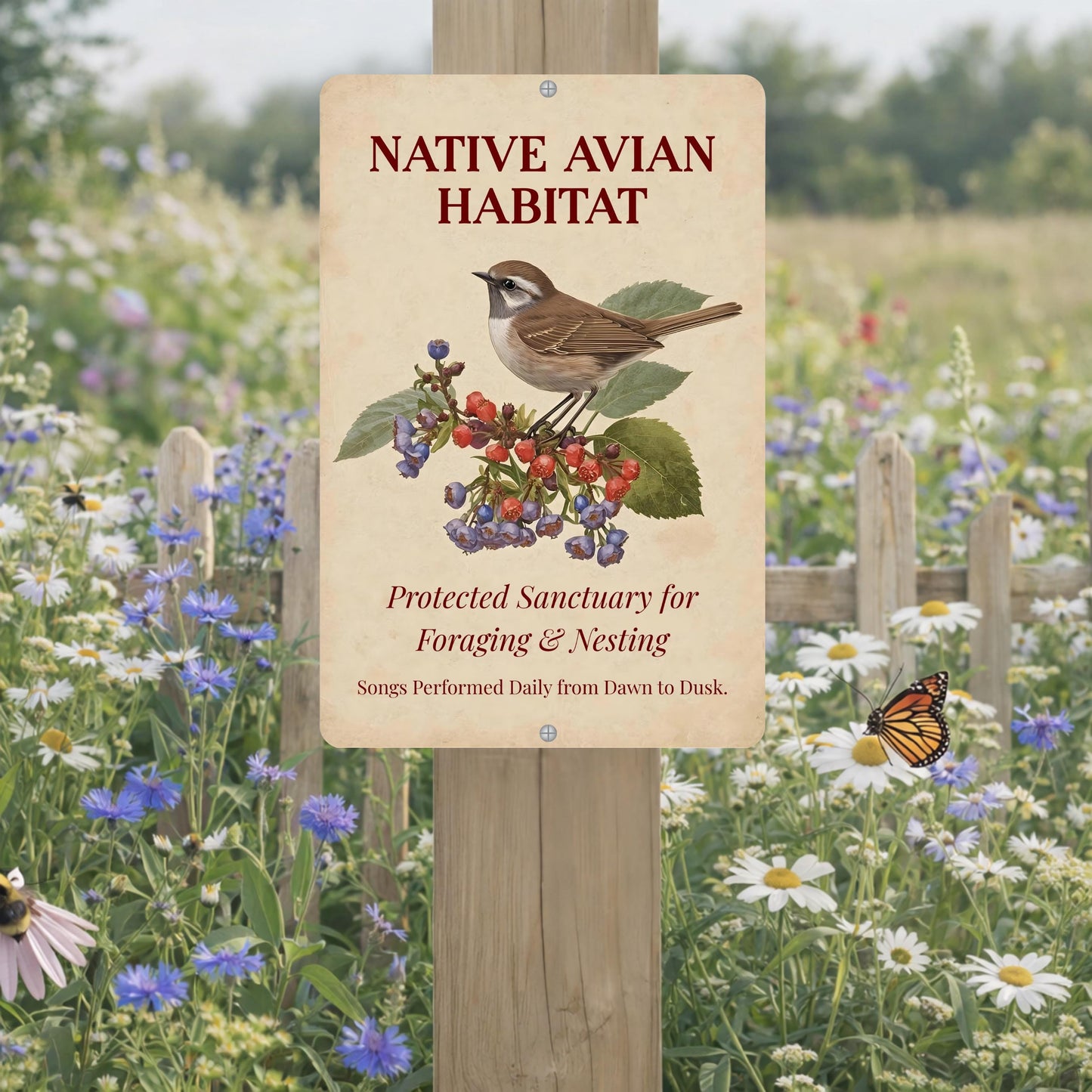 Native Avian Habitat Sign