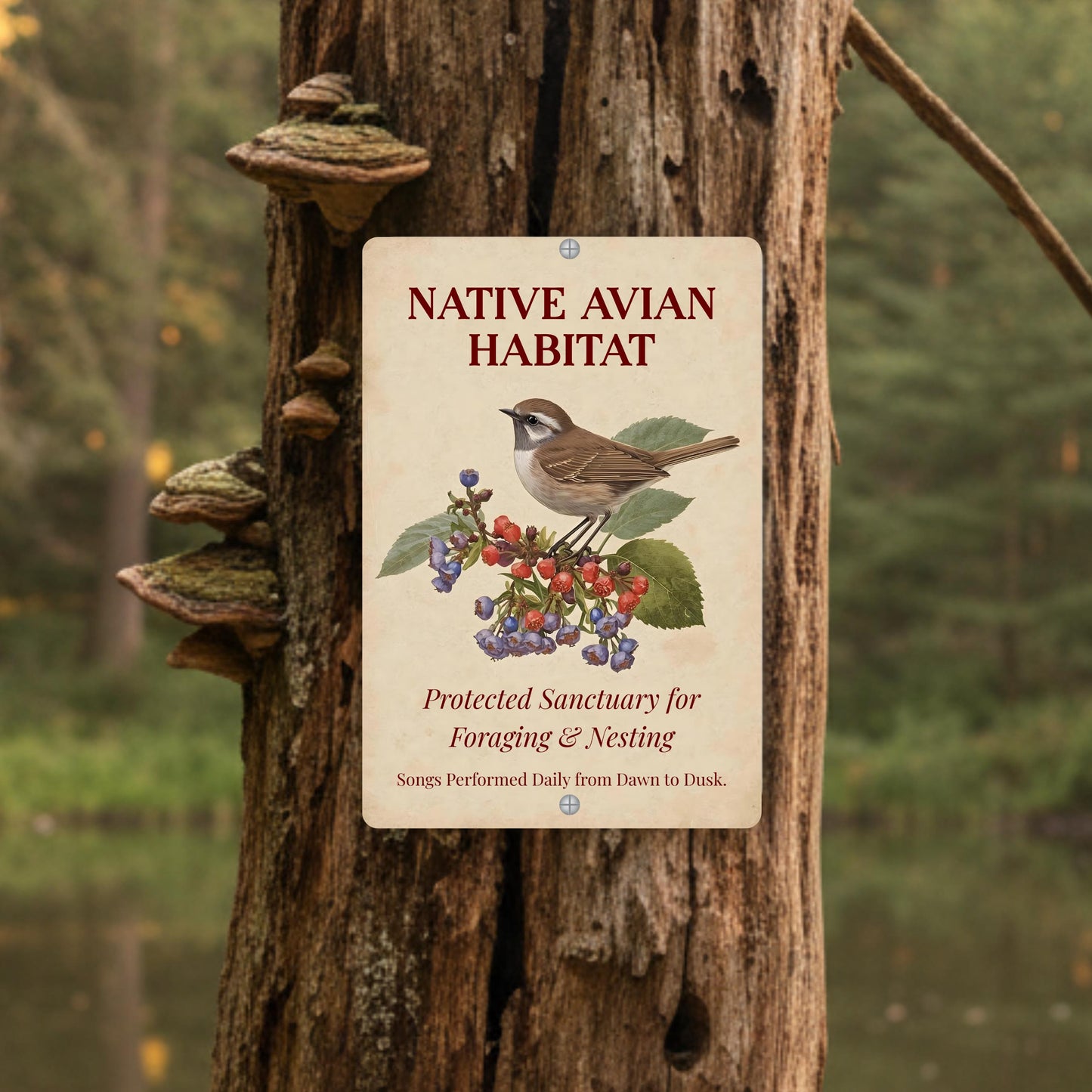 Native Avian Habitat Sign