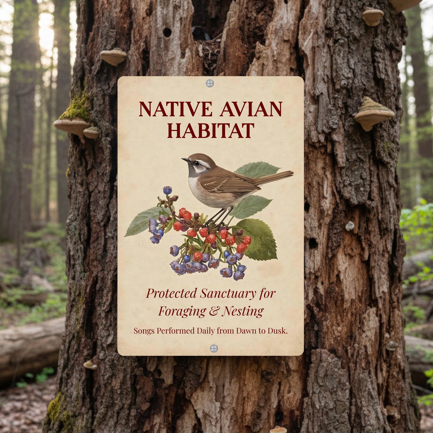 Native Avian Habitat Sign