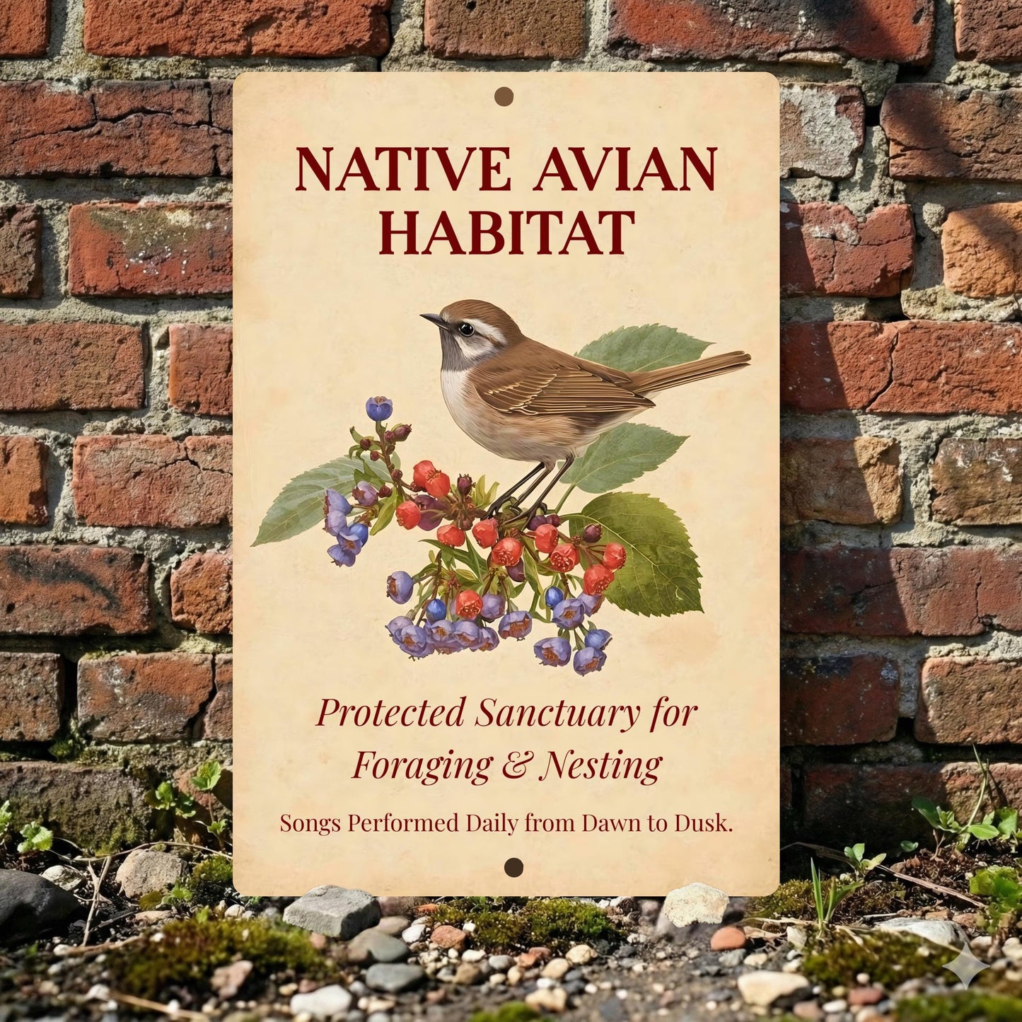 Native Avian Habitat Sign