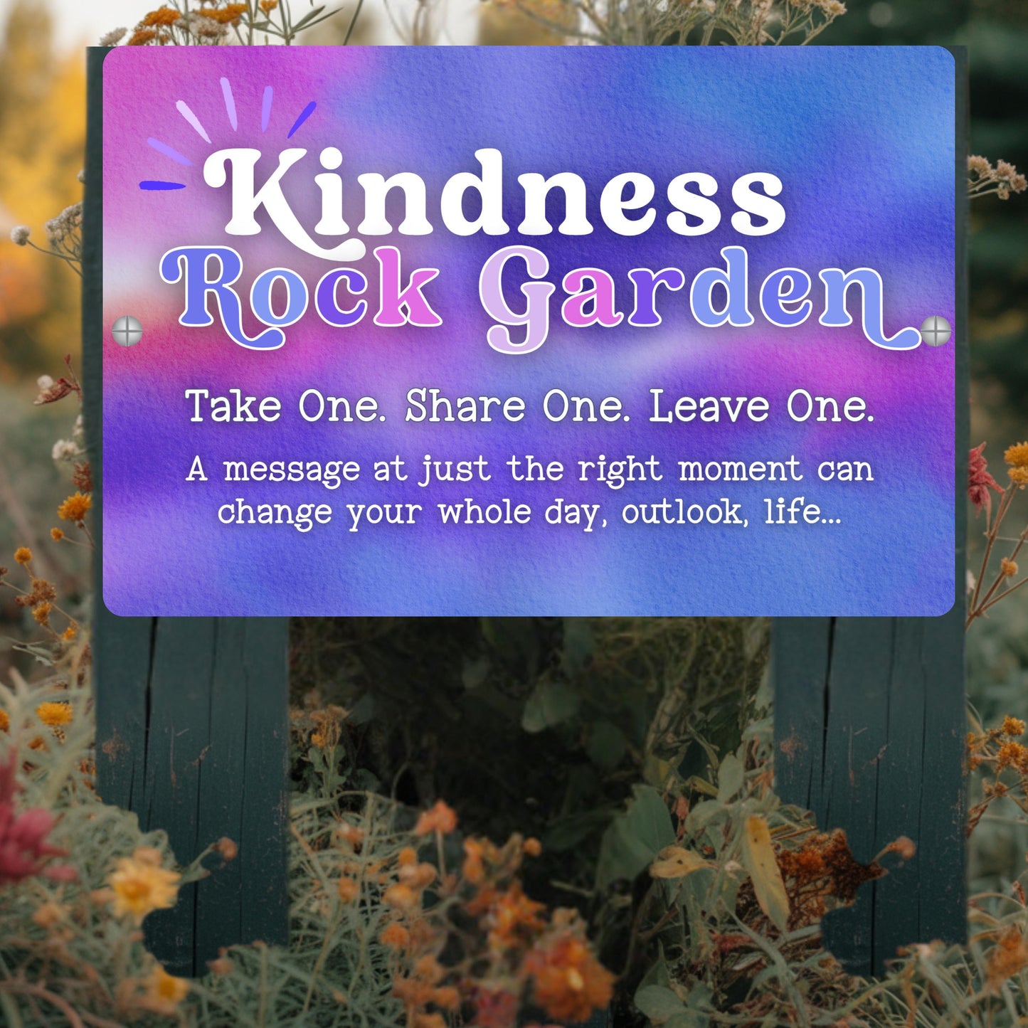 Kindness Rock Garden Sign