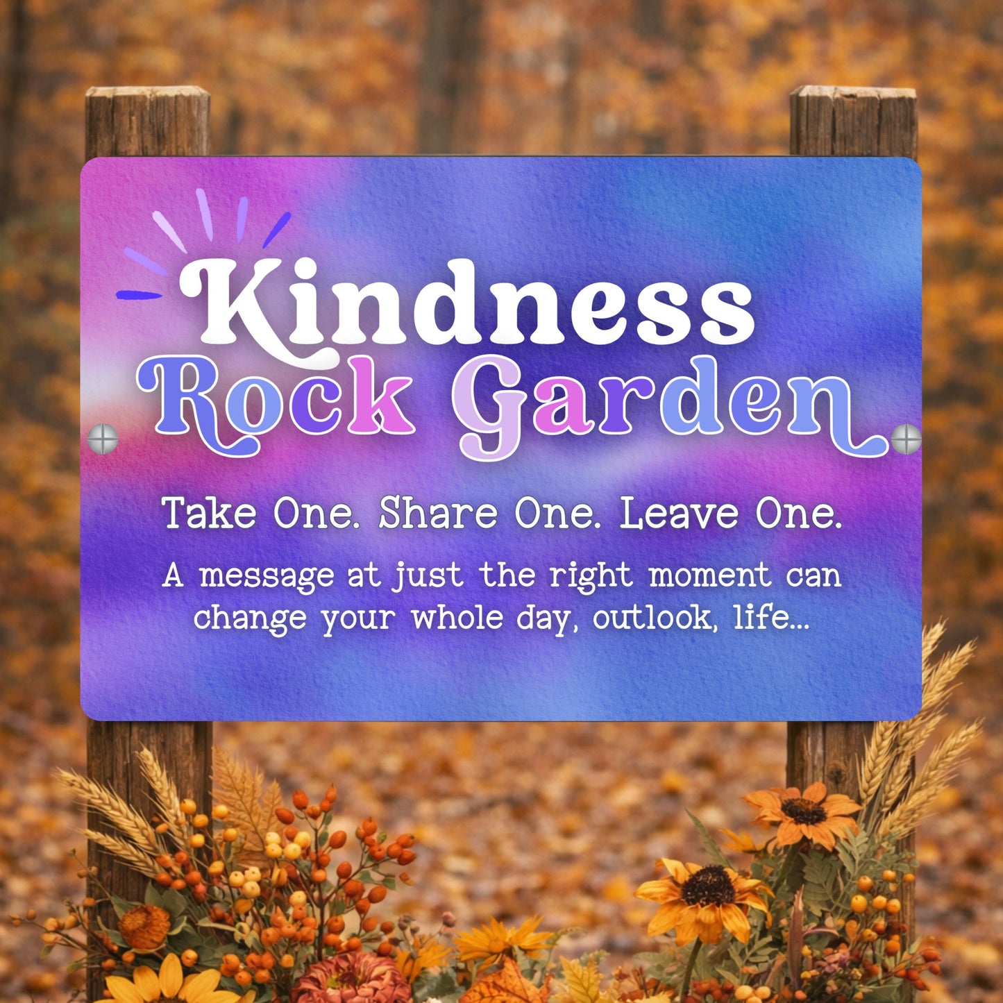 Kindness Rock Garden Sign