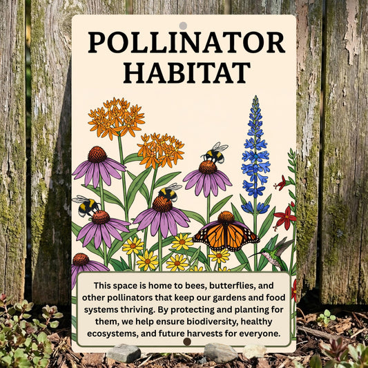 Native Plant Pollinator Habitat Sign