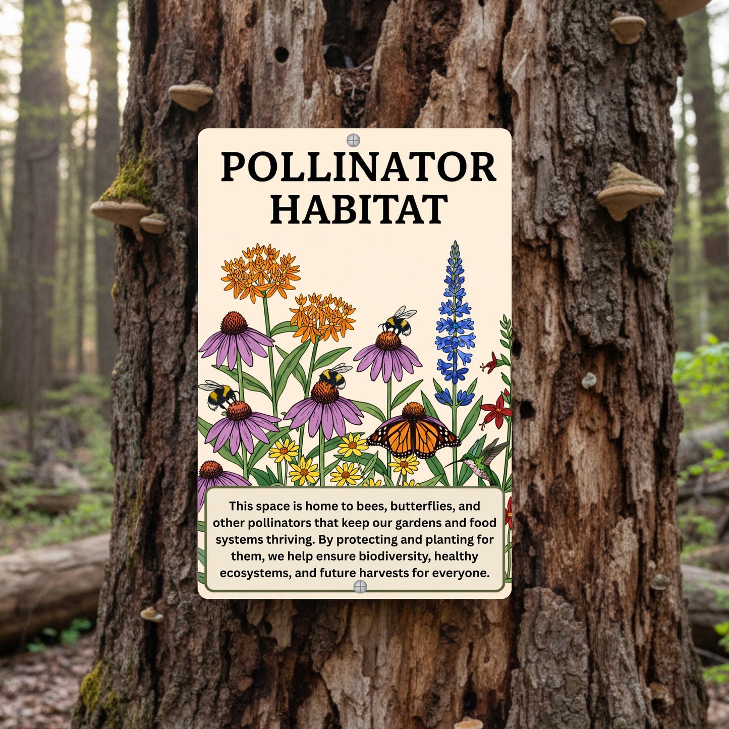 Native Plant Pollinator Habitat Sign