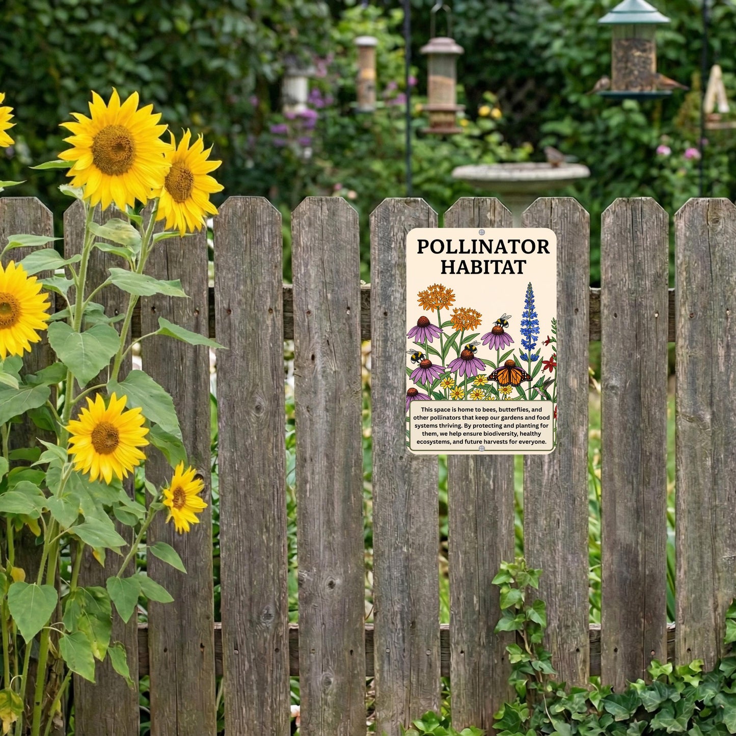 Native Plant Pollinator Habitat Sign