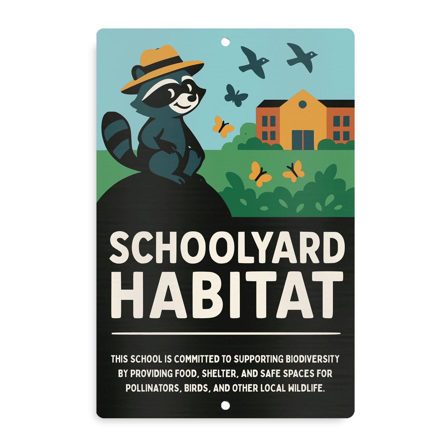 Schoolyard Wildlife Habitat Sign