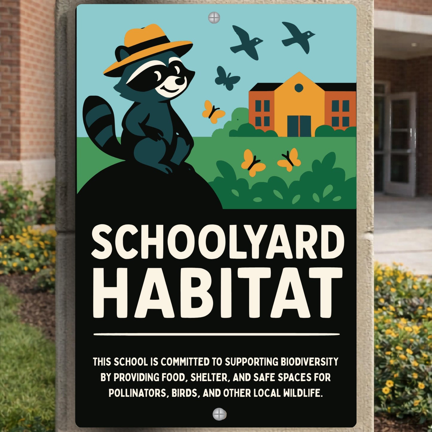 Schoolyard Wildlife Habitat Sign