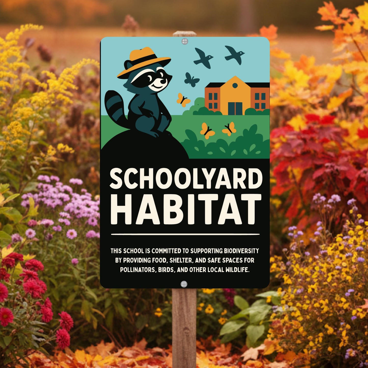 Schoolyard Wildlife Habitat Sign